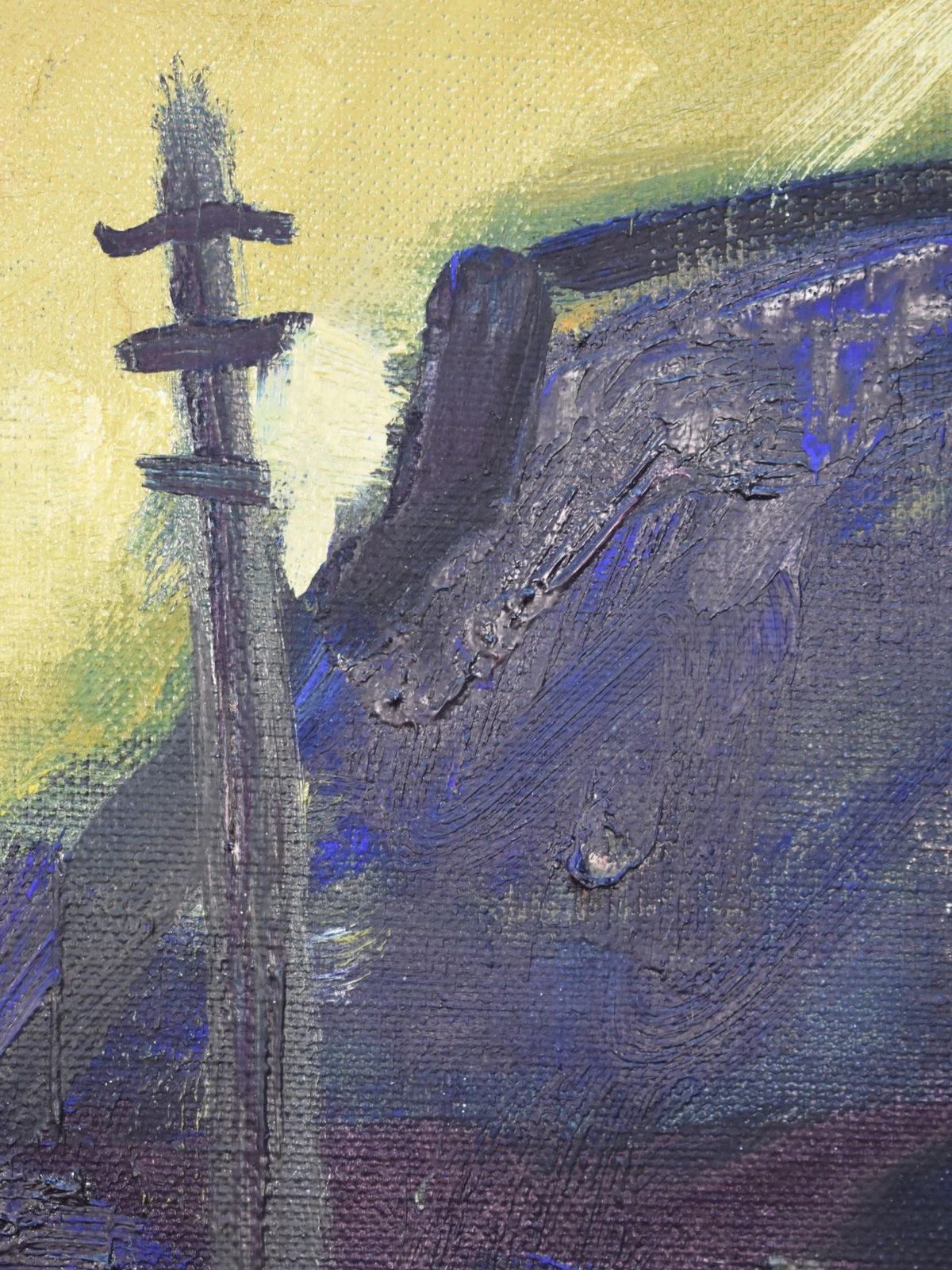 20th Century Landscape With Figures Oil Painting Ingvar Walterström (1920–1988) photo buy