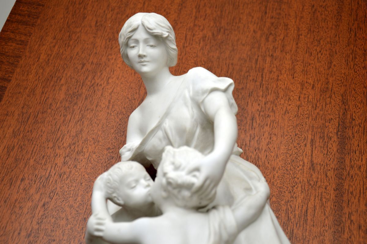 1151.0 Antique French Bisque Sculpture By Luca Madrassi (1848–1919) photo