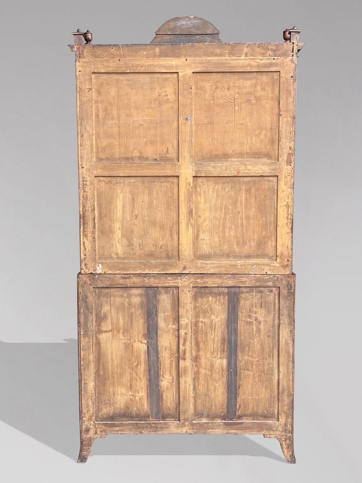 photo vintage 18th Century George III Sheraton Period Satinwood Inlaid Bureau Bookcase