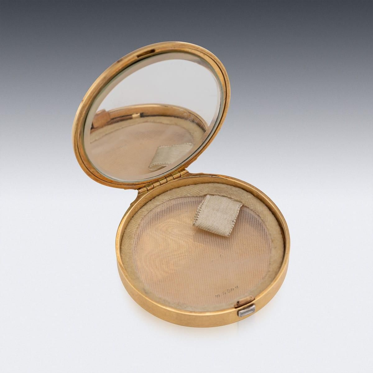 Art Deco Compact By Jacques Cartier, 18k Gold & Diamond, France, 1929 photo 8662.0