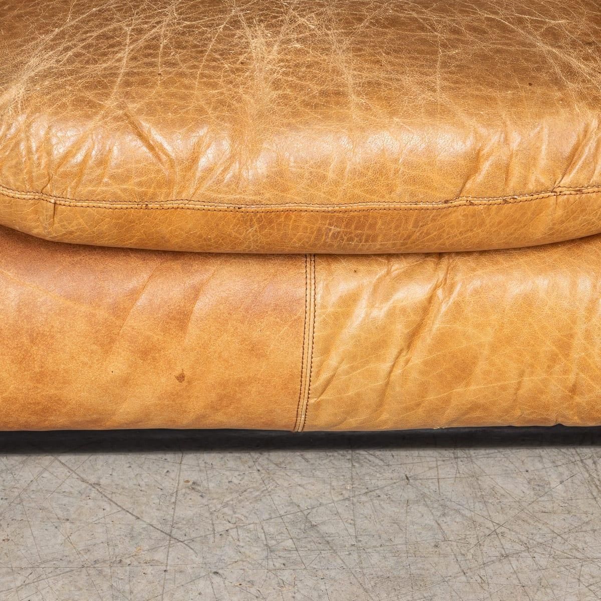 photo buy Vintage 20thc Pair Of Italian Leather Lounge Chairs By Rossi Di Albizzate C.1970