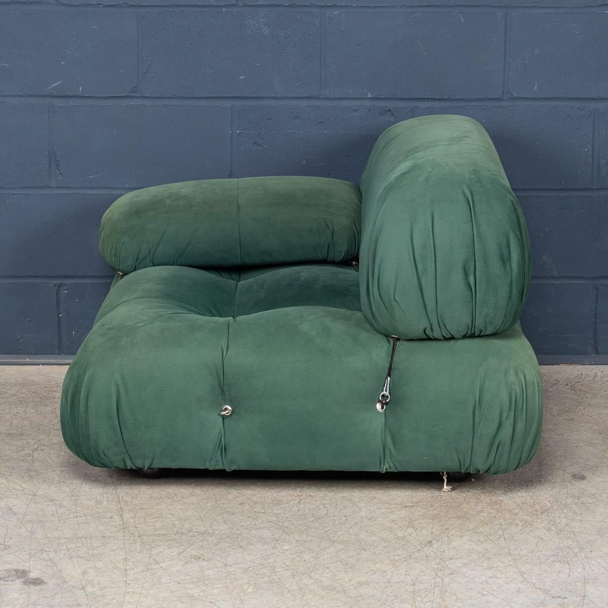Vintage 20thc "Camaleonda" Green Fabric Armchair By Mario Bellini For B&B Italia photo Furniture