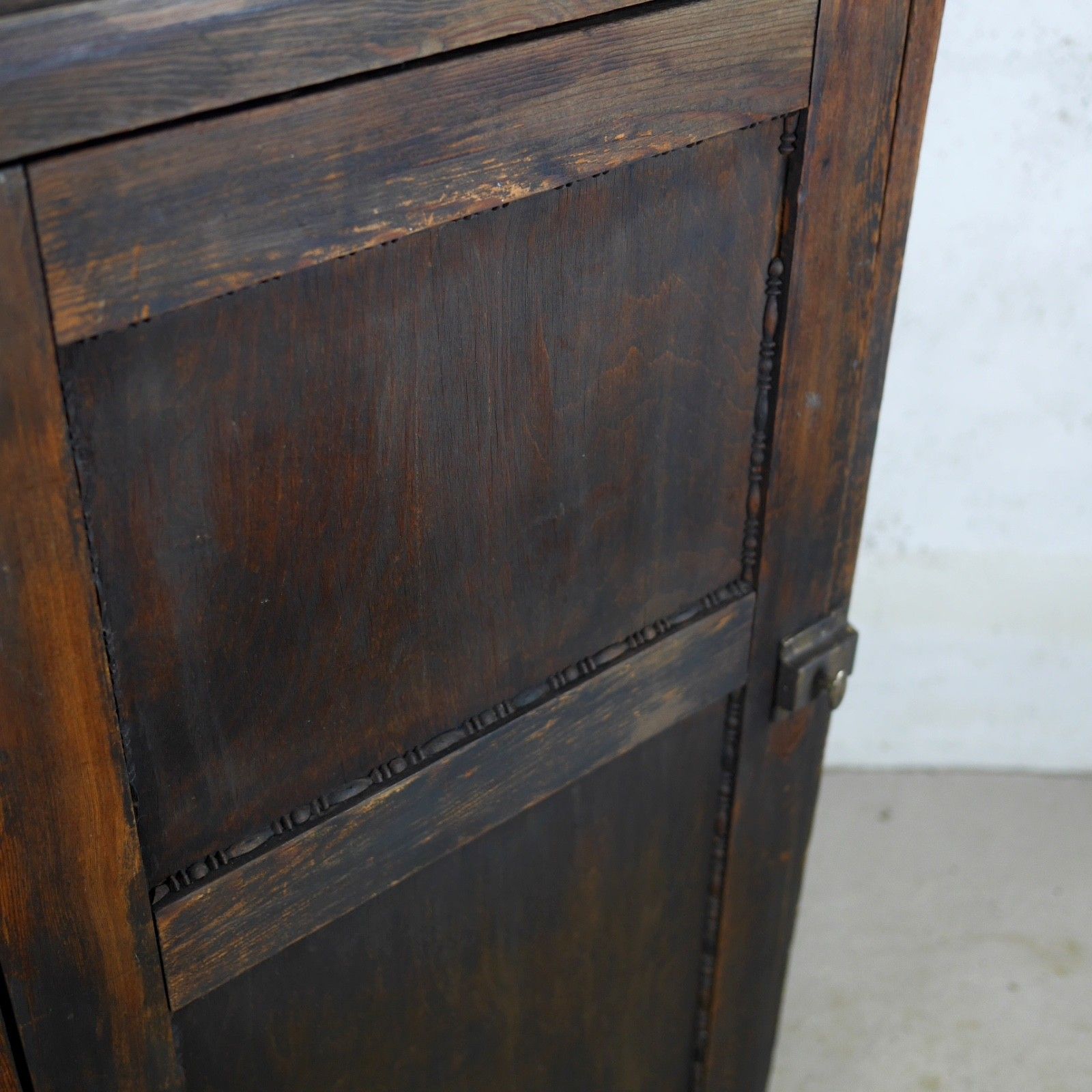 photo buy Antique Vintage Cabinet Storage Wood Pitch Pine Scratch Built #103114