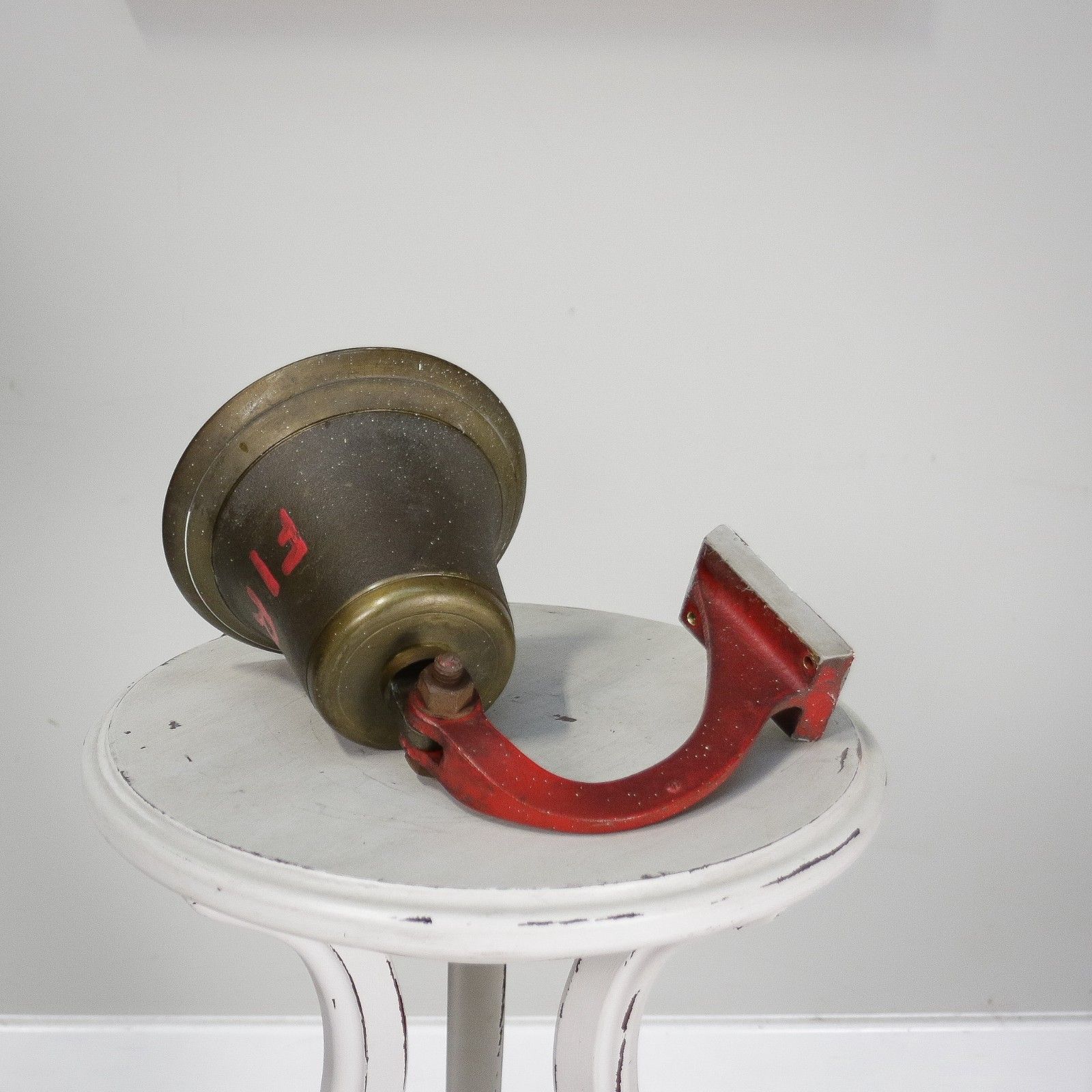 Brass Fire Bell With Brass Clapper And Brass Bracket photo vinterior