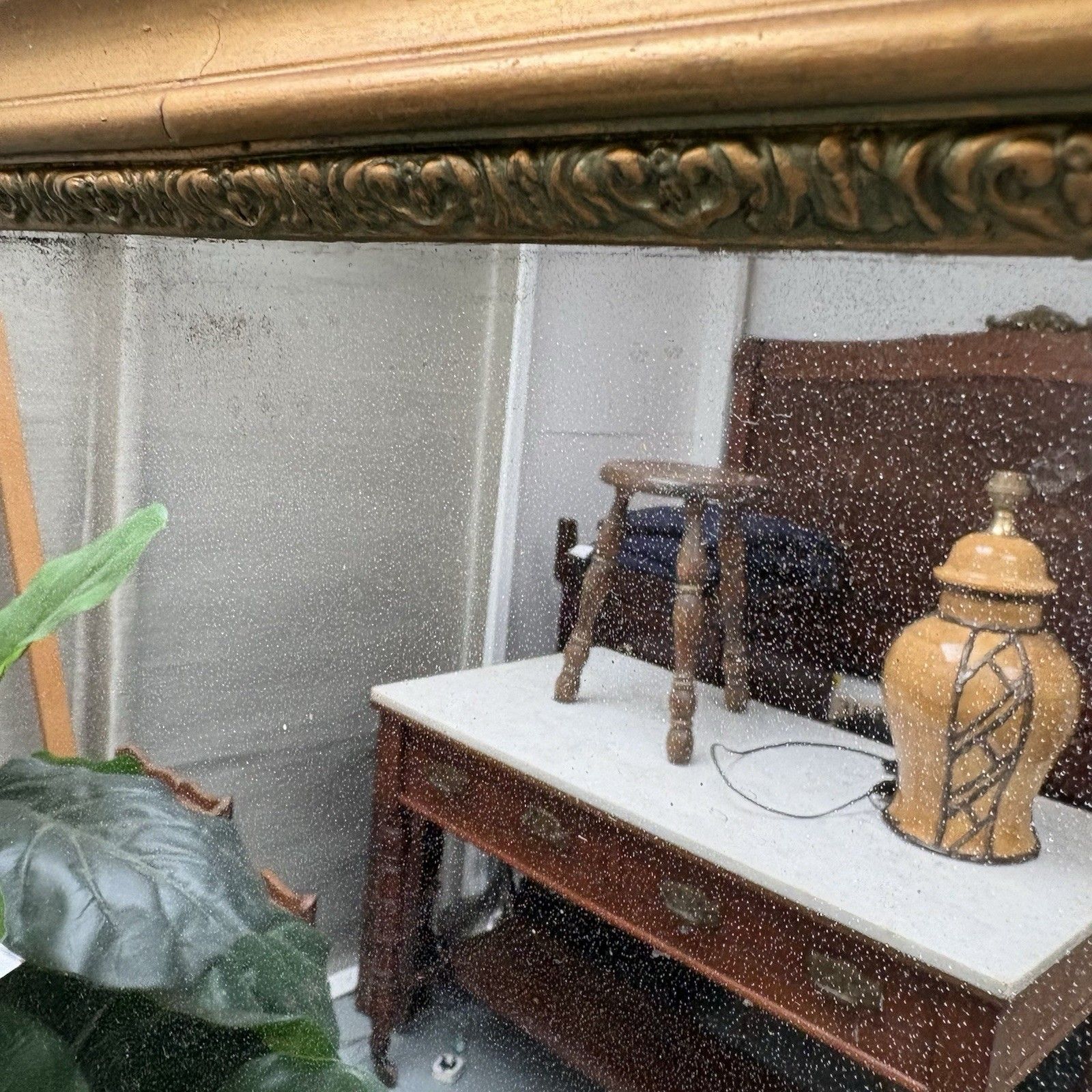 Antique French Empire Gilt Over Mantle Mirror C1830 148 X 100 Cm Light Foxing photo buy