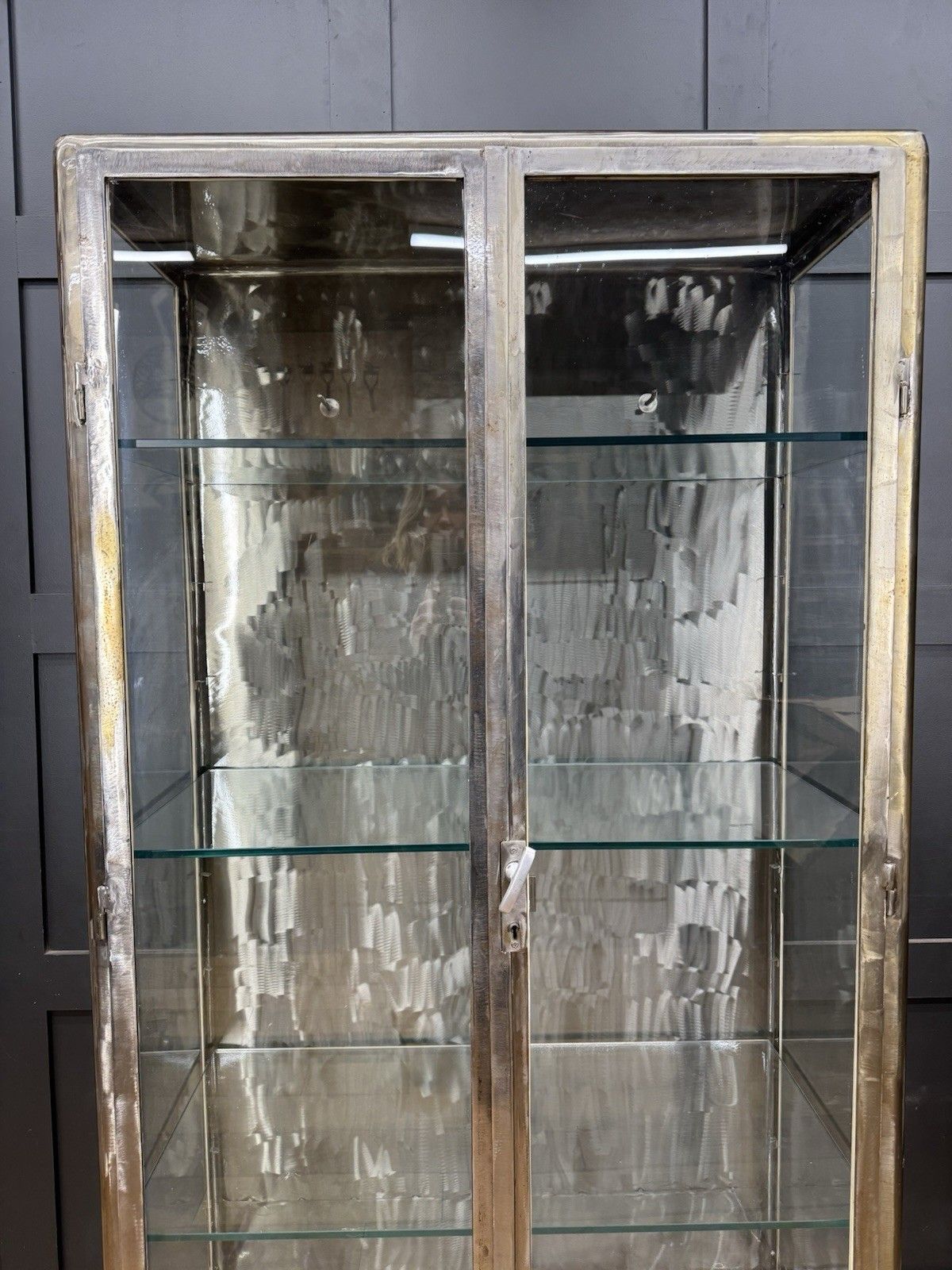 Industrial Medical Display Double Cabinet – Shop Display / Apothecary Bathroom photo buy