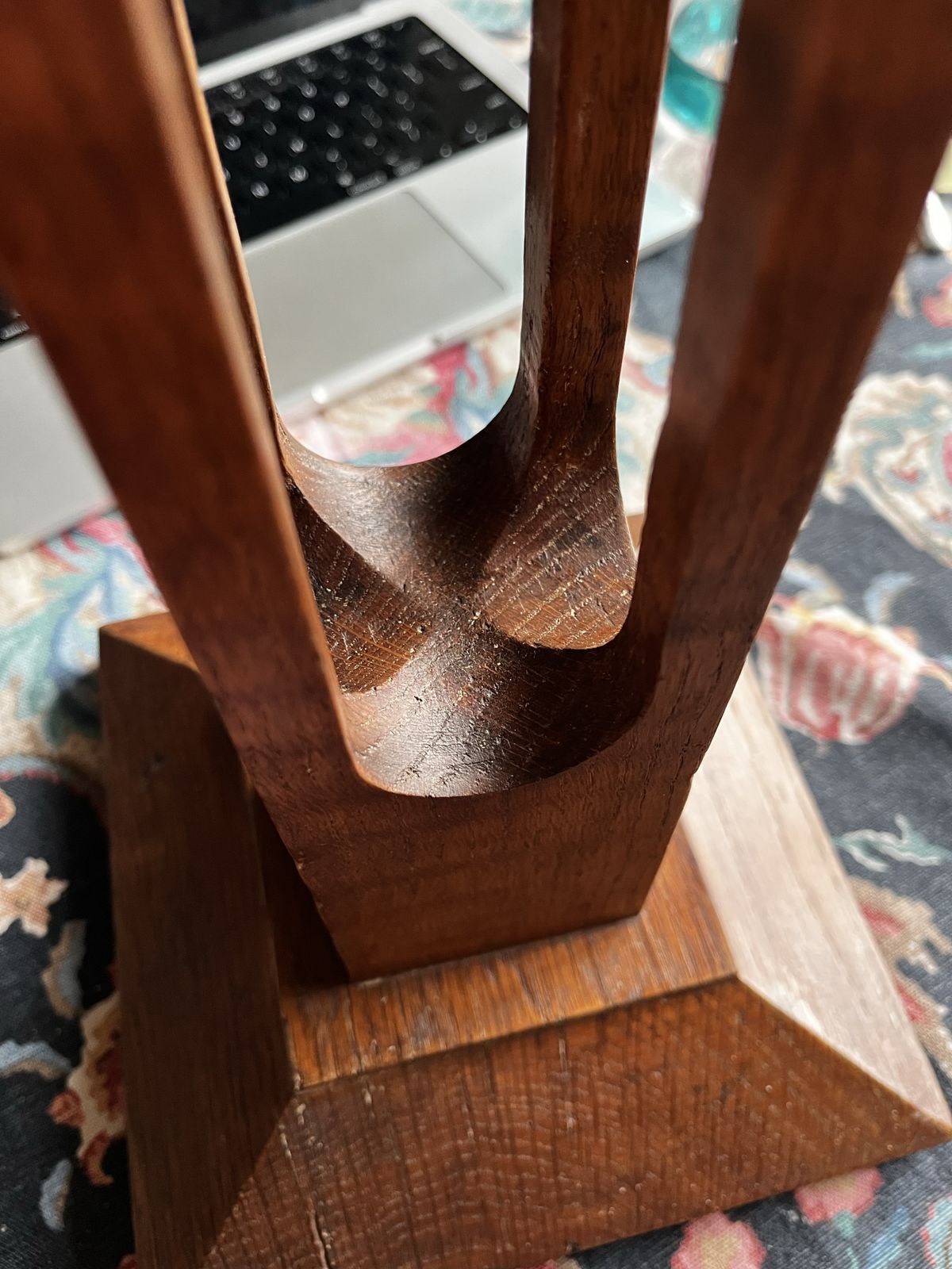 Arts & Crafts Oak Pedestal / Bust Stand, C.1900–1925 photo Home Decor