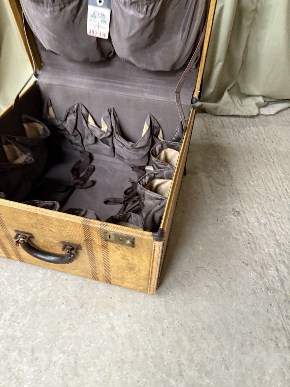 photo vinterior Veg Antique Osh Kosh Rustic Steamer Storage Chest Trunk Storage Box R1051