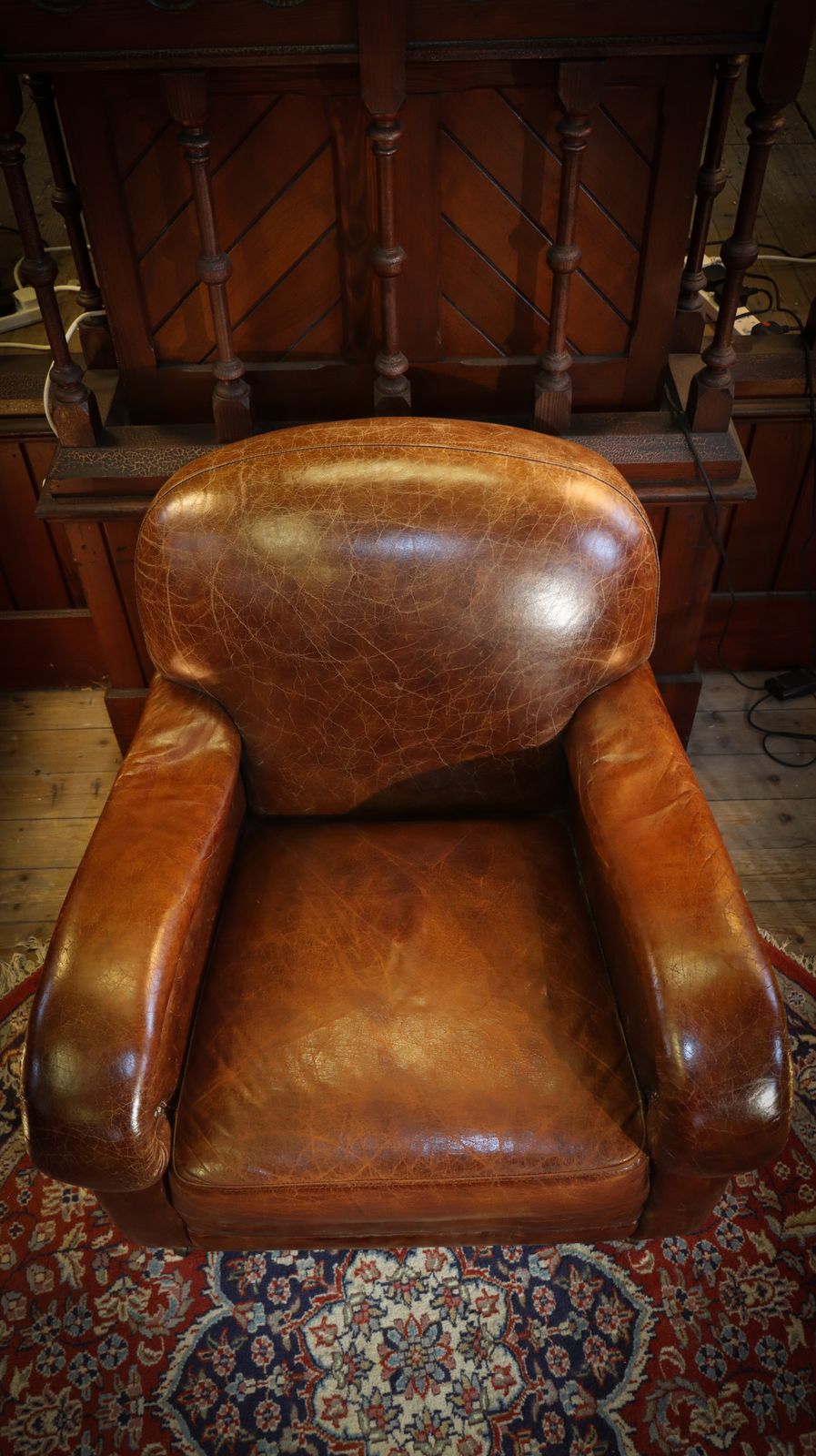 2650.0 Stunning Timothy Oulton Balmoral Sofa With Leather Armchair Set Antique Whisky photo