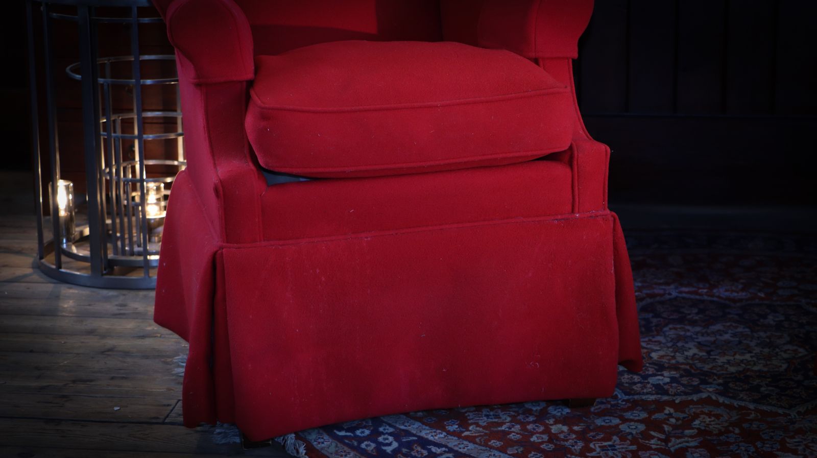 photo for sale Original Pair Polo Ralph Lauren Wingback Armchairs Hepplewhite Style Highback