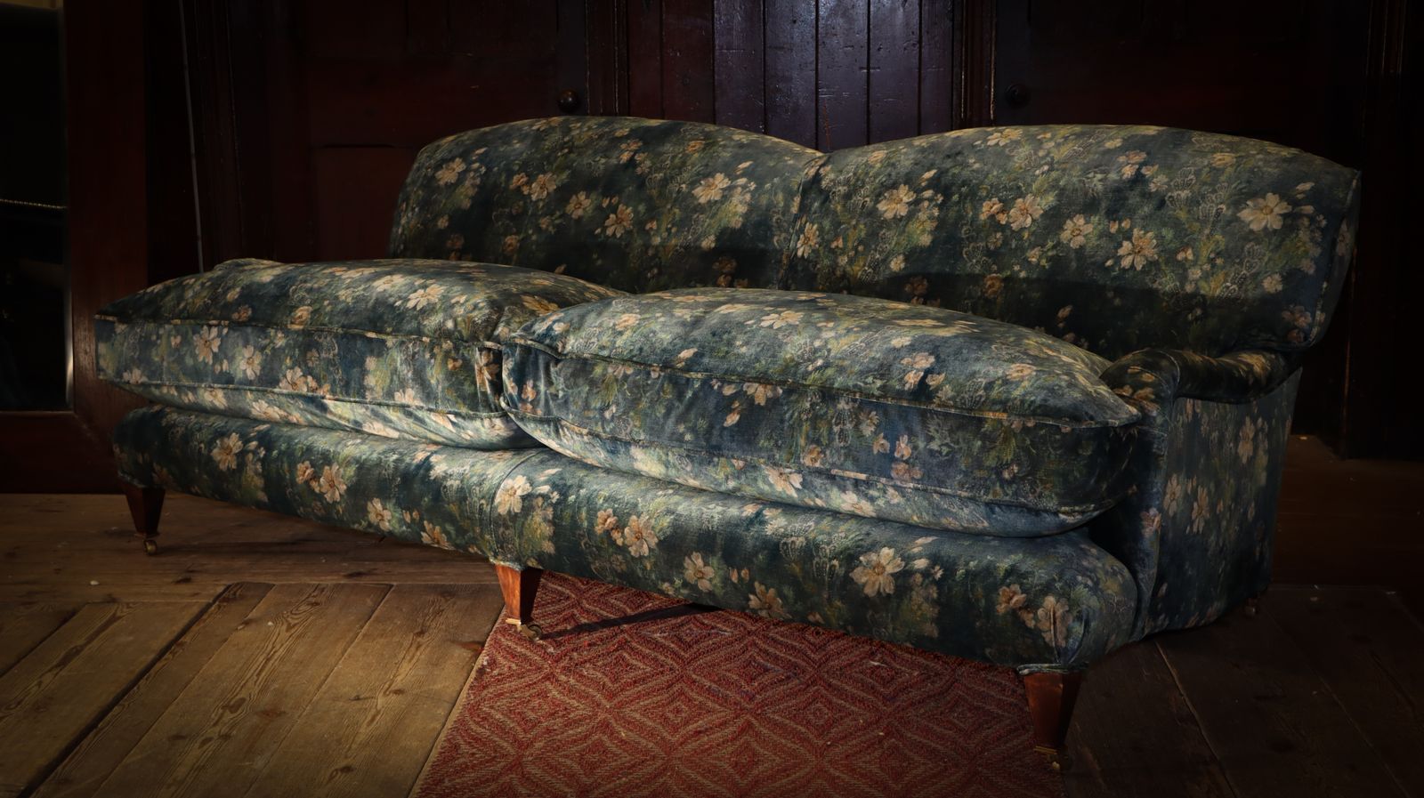 Exquisite George Smith Signature Large 2 Seater Sofa Gp & J Baker Jade Velvet photo buy