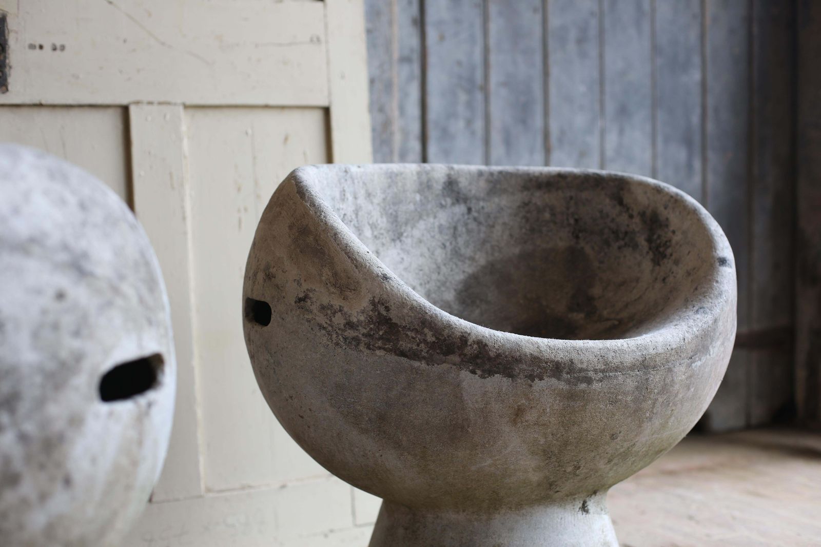 photo vintage Willy Guhl Pod Chair, Concrete, 1960s, Swiss