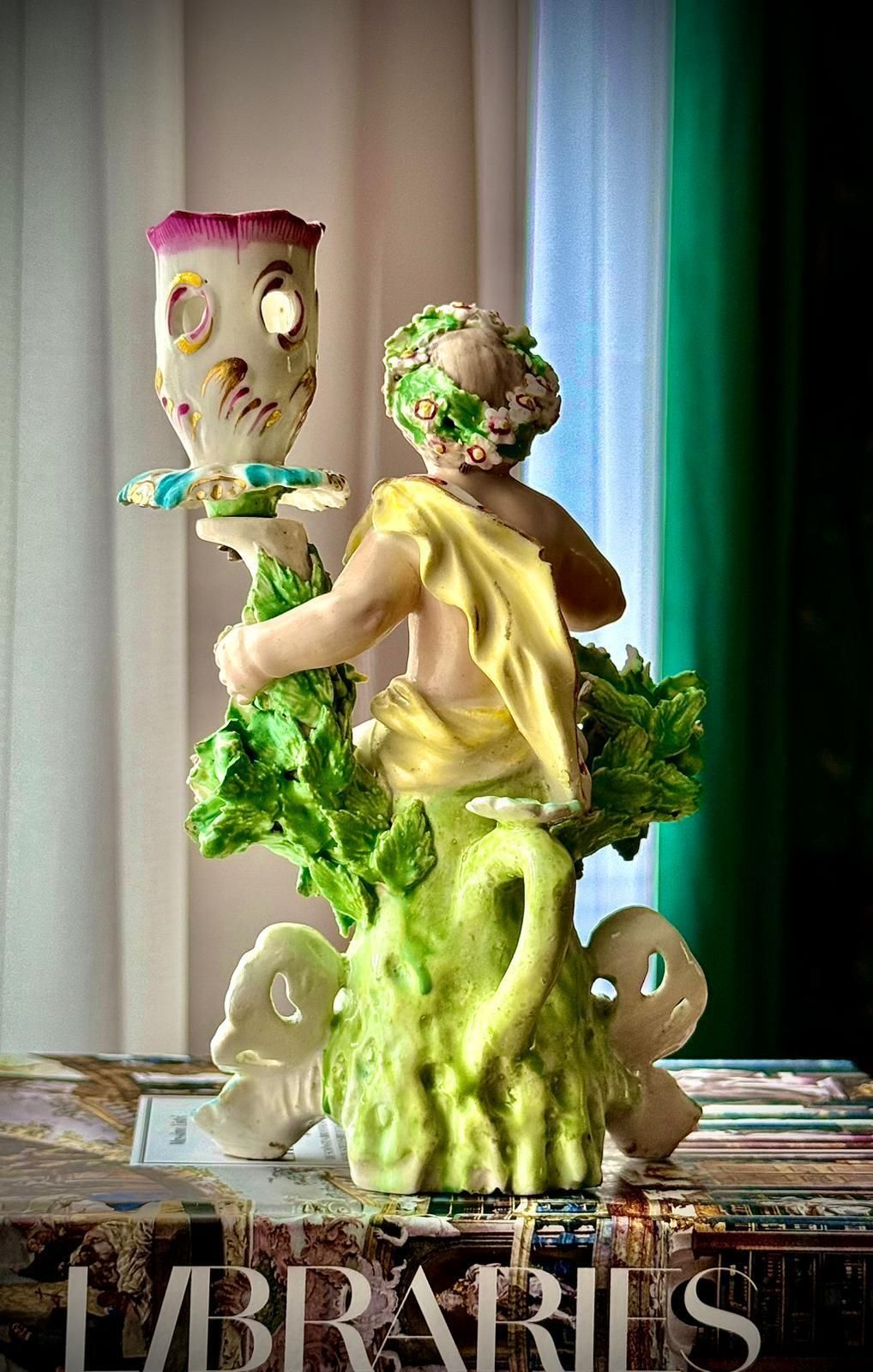 Pair Of 18th Century Georgian Derby Porcelain Cherub Candlesticks, England C.1760–1780 photo for sale