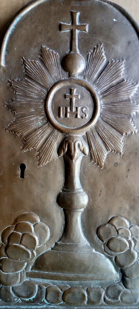 Antique Bronze Tabernacle Door From The 18th Century photo 448.0