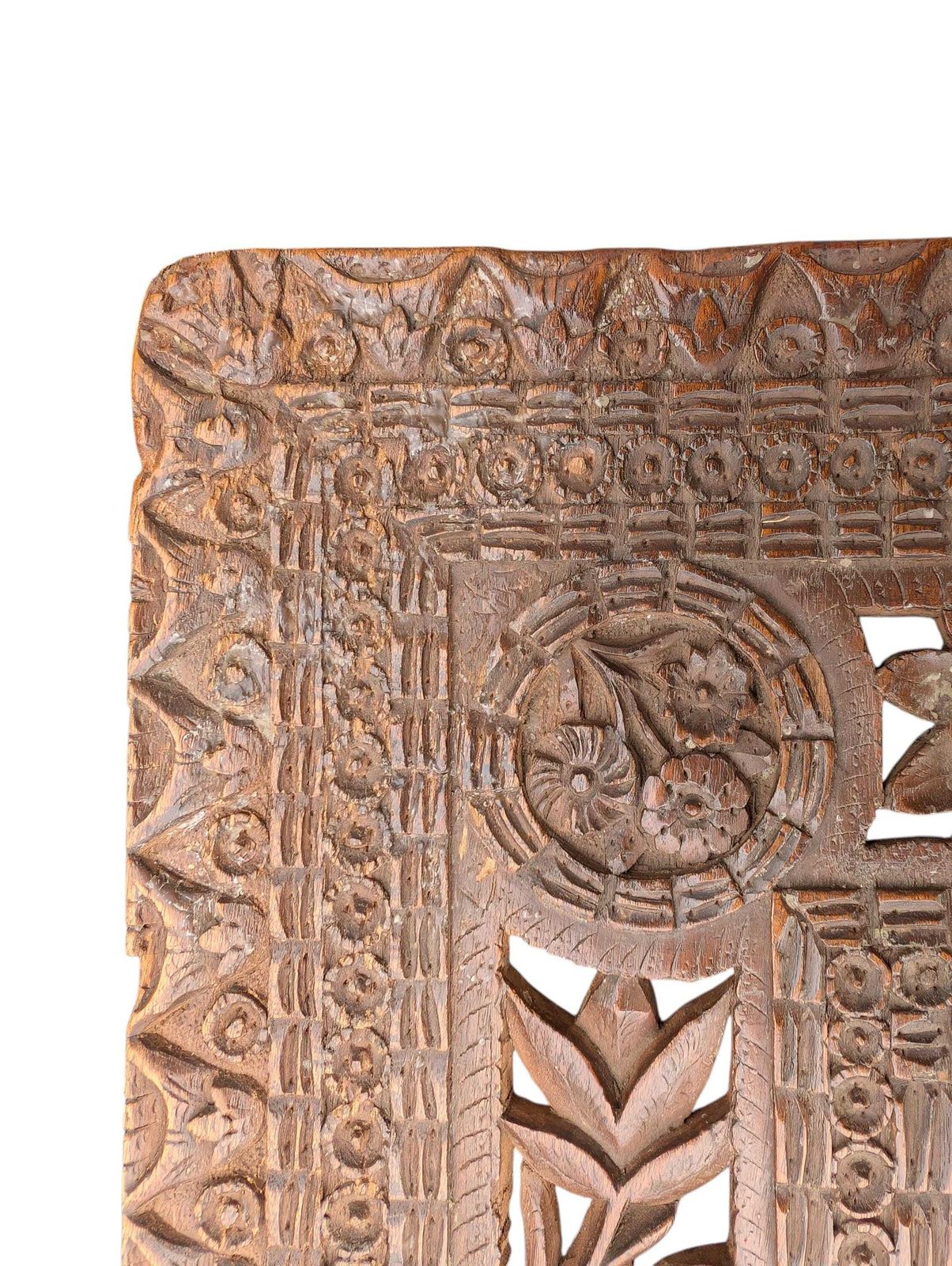 photo vintage Pair Of Anglo Indian Carved Side Tables, Colonial Low Bedside Tables, C.1900–1925
