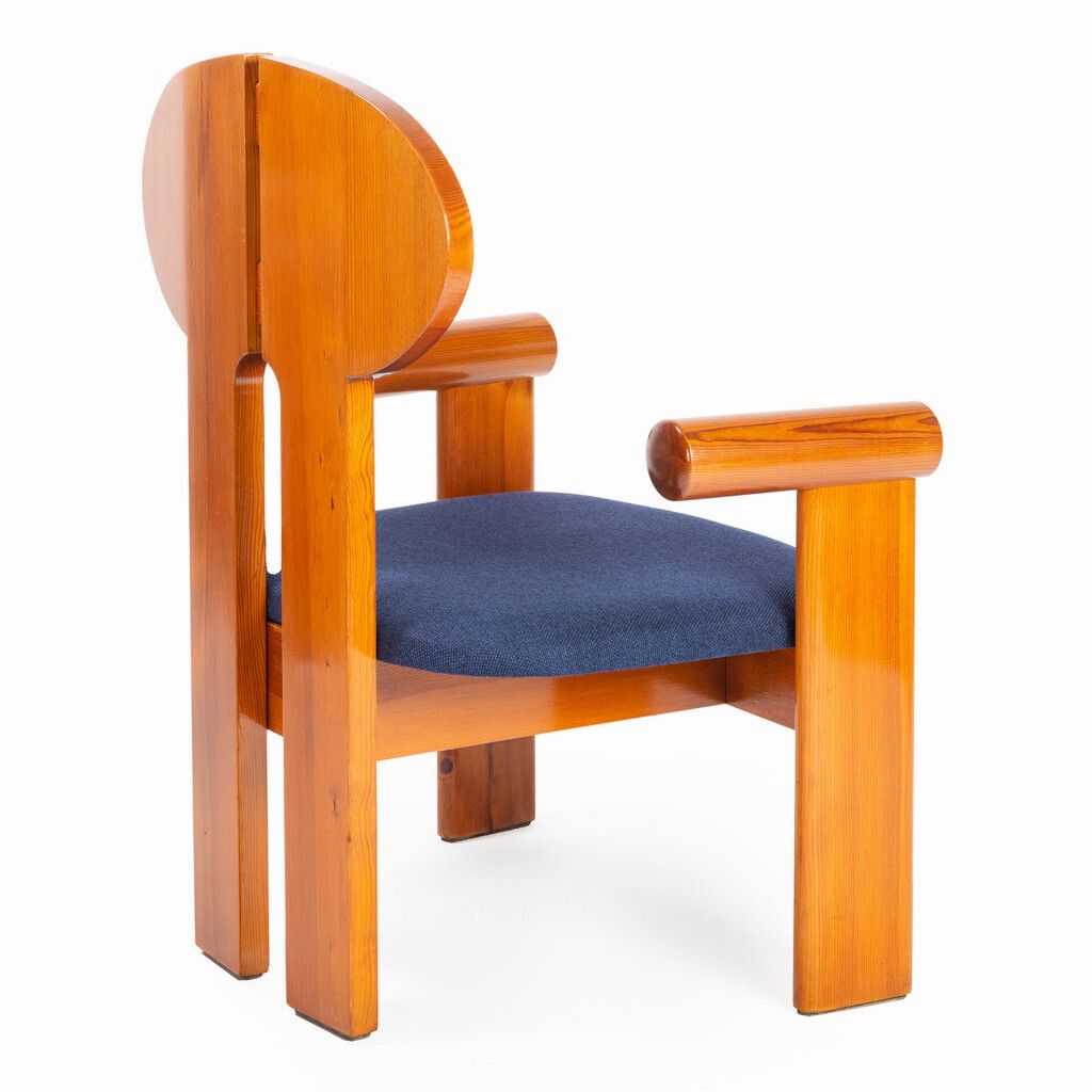 Wooden Armchair From The Tatra Museum In Kopřivnice photo for sale
