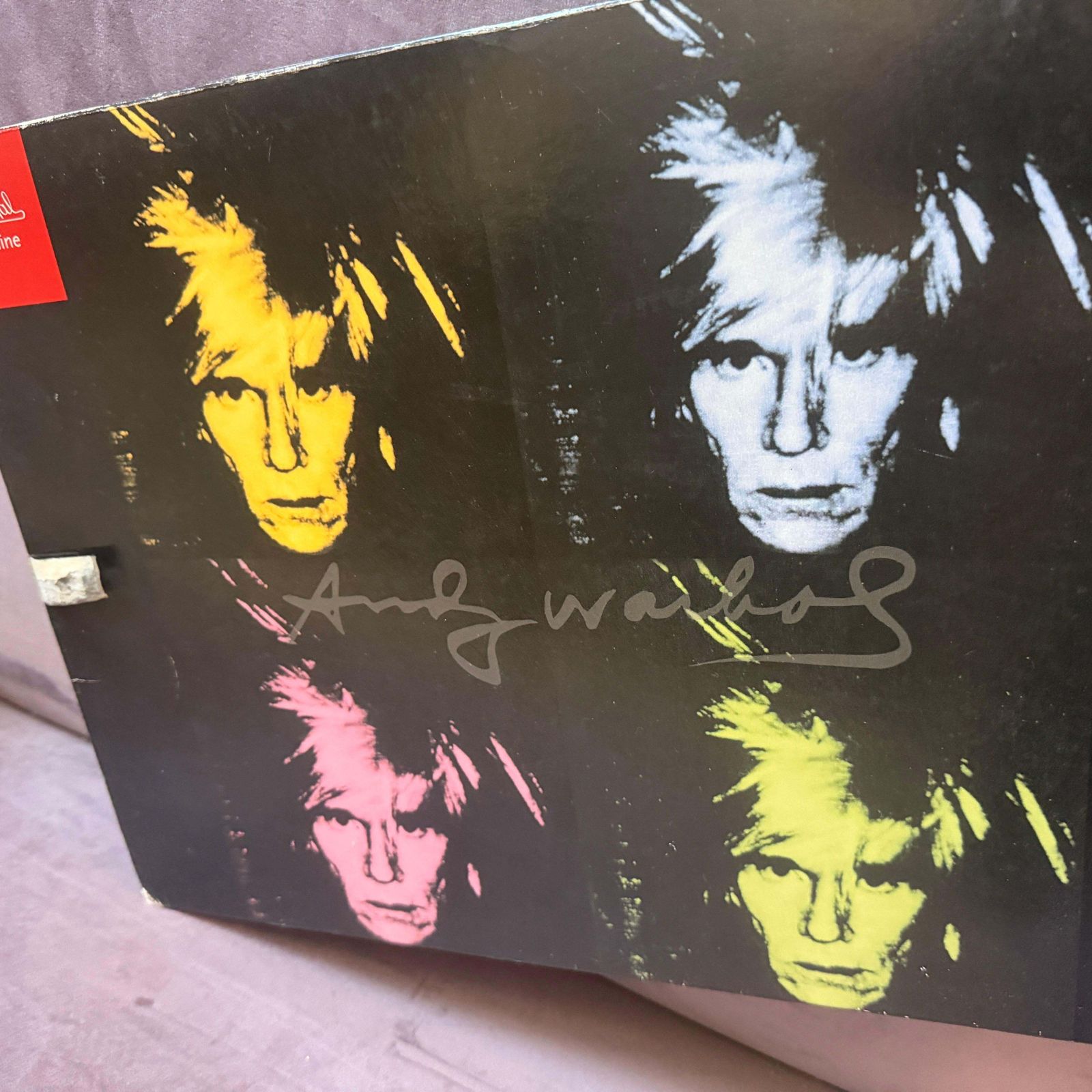 A Rare 1990s Pop Art Glass Tray New York Designed By Andy Warhol For Rosenthal photo vintage