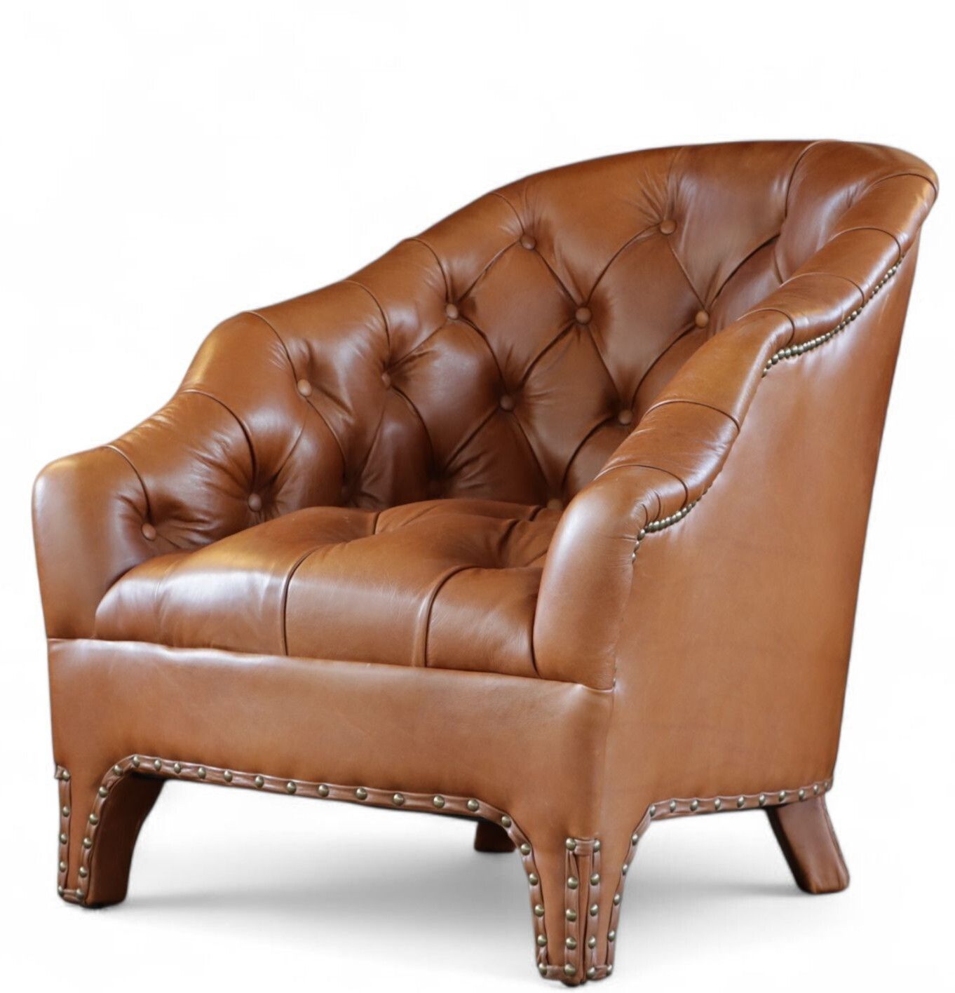 Superb Timothy Oulton Branco Savage Tan Leather Club Library Armchair Del 🚚