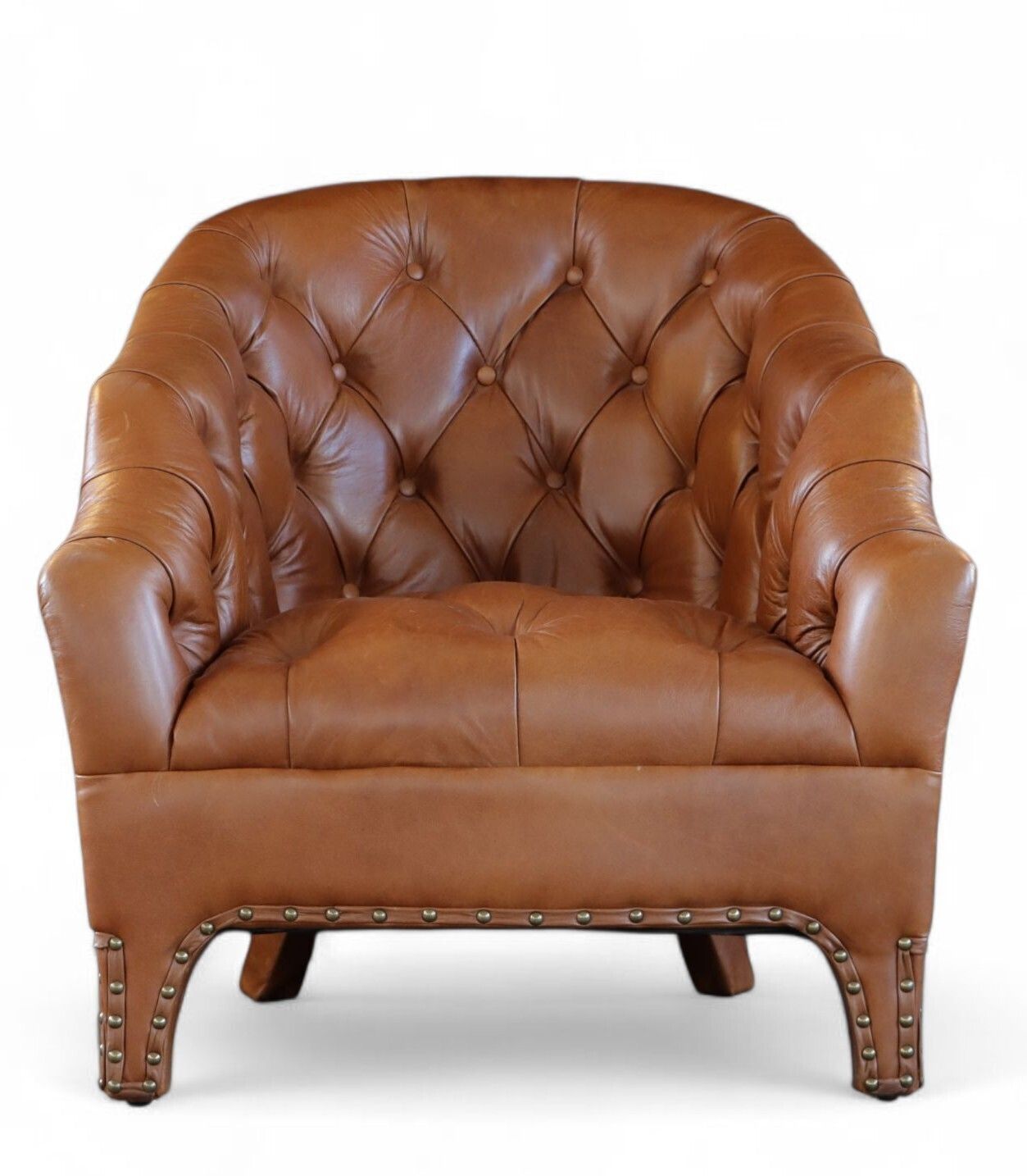 Superb Timothy Oulton Branco Savage Tan Leather Club Library Armchair Del 🚚 photo furniture