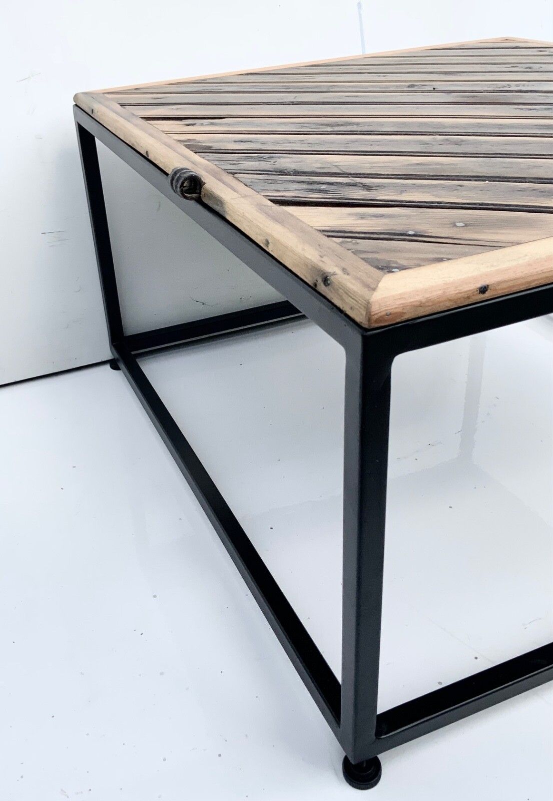 Vintage Coffee Table Reclaimed Antique 1800s Pine Table Top, Cottage Style photo vintage