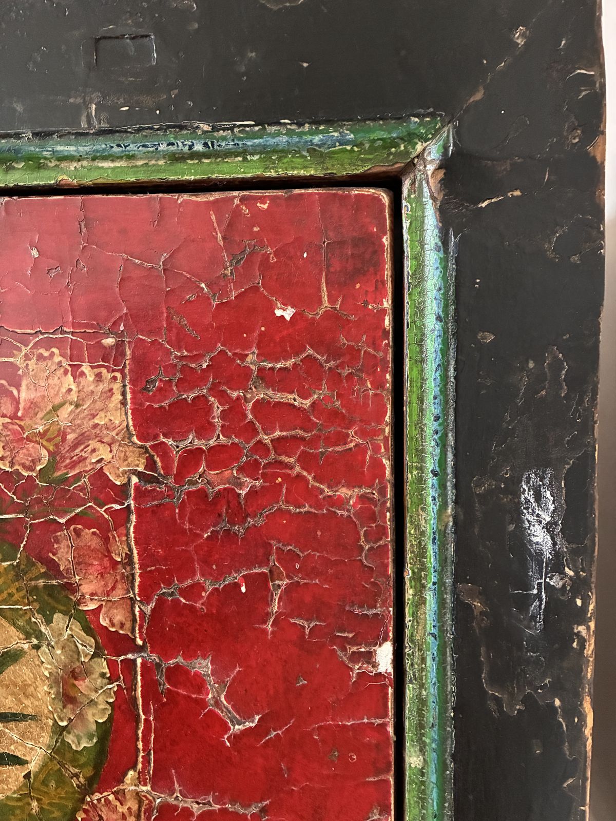 Antique Chinese Cupboard Circa 1900 photo vintage