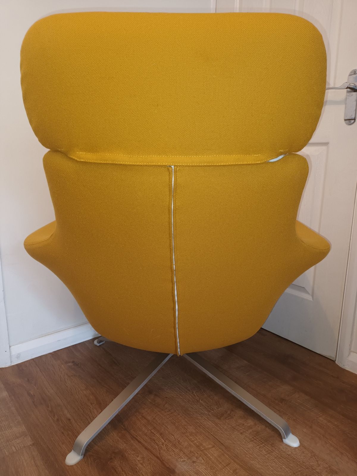 Pumpkin Fabric 'Radar' Lounge Chair & Footstool By James Irvine For B&B Italia Maxalto photo for sale