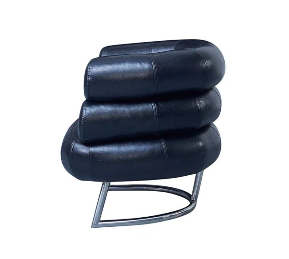 Eileen Gray Bibendum Chair   Bauhaus Premium Leather Reproduction photo furniture
