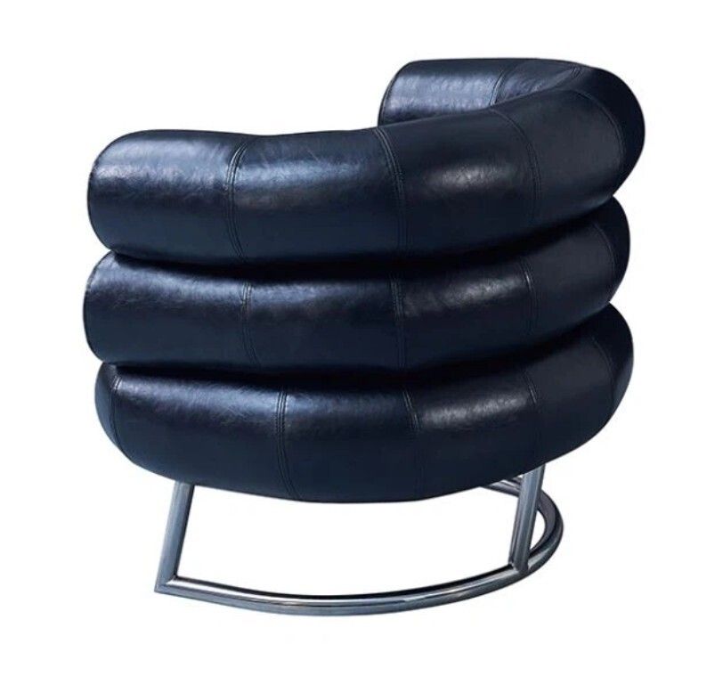 Eileen Gray Bibendum Chair   Bauhaus Premium Leather Reproduction photo for sale