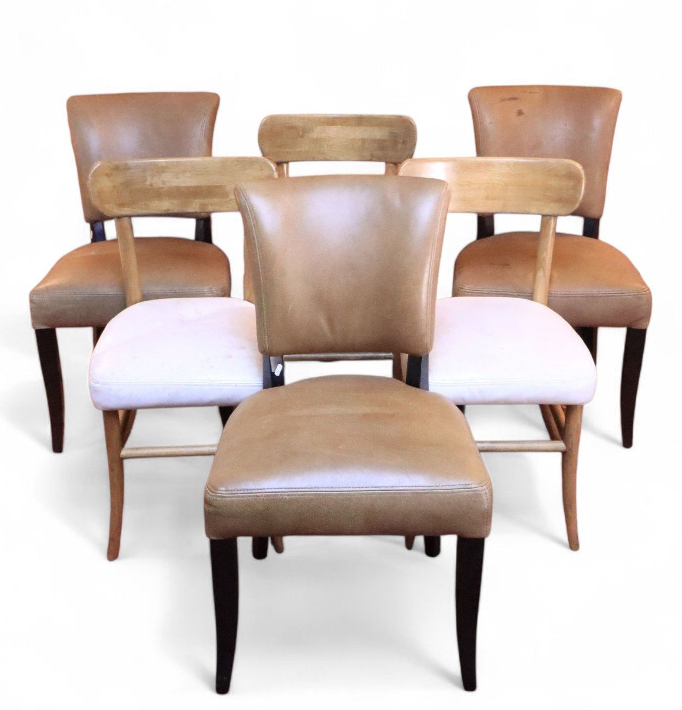 Superb Timothy Oulton Mimi & Sansa Leather Dining Chairs X 6 Delivery Availabl🚚