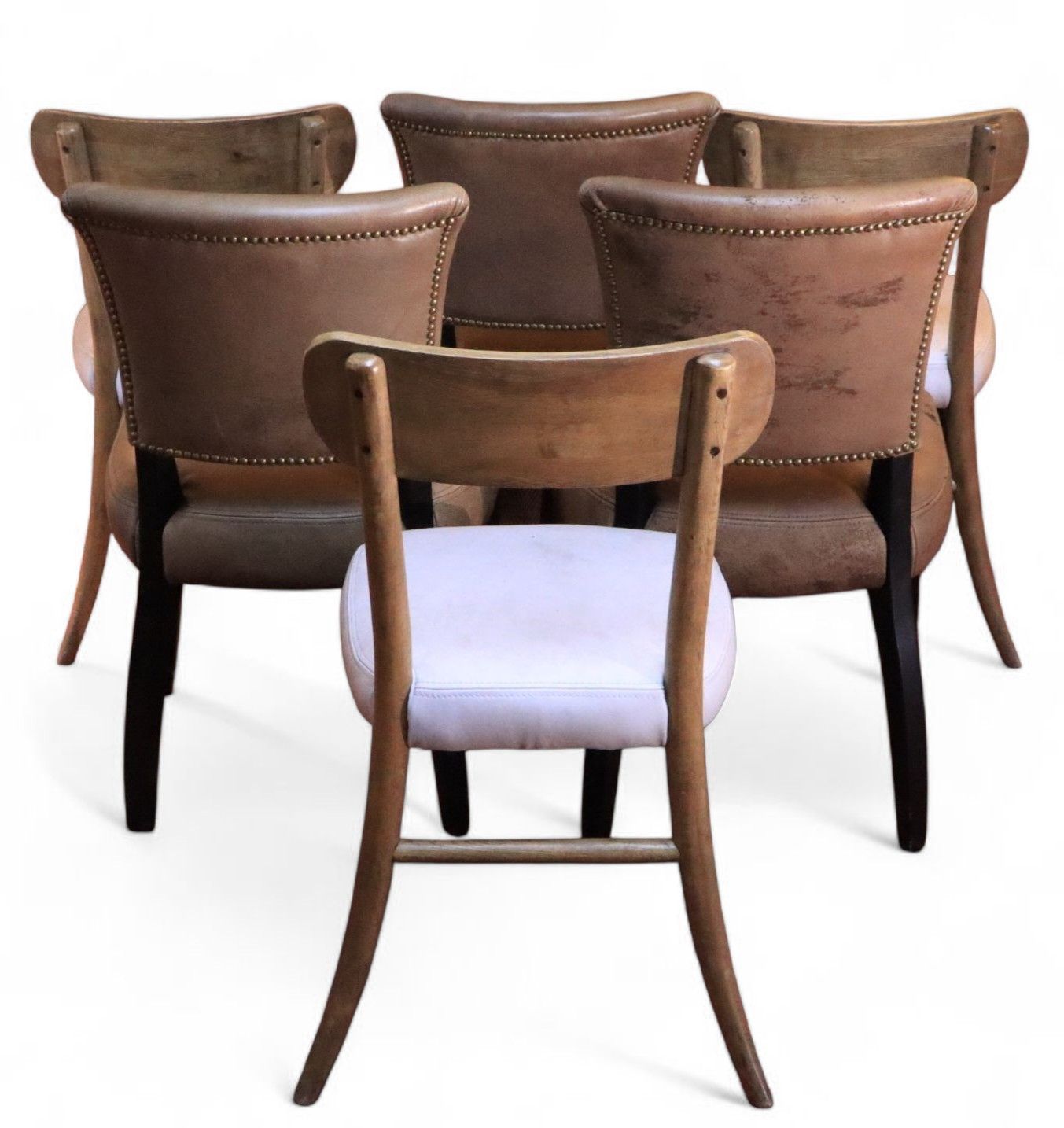 Superb Timothy Oulton Mimi & Sansa Leather Dining Chairs X 6 Delivery Availabl🚚 photo furniture