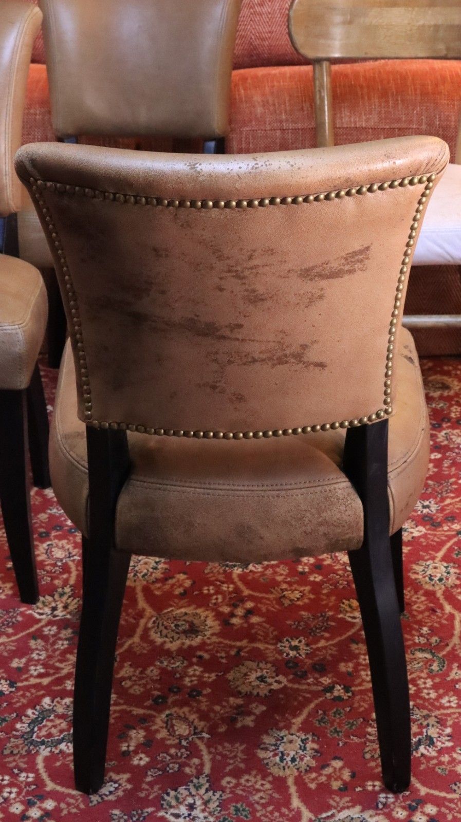 photo vintage Superb Timothy Oulton Mimi & Sansa Leather Dining Chairs X 6 Delivery Availabl🚚
