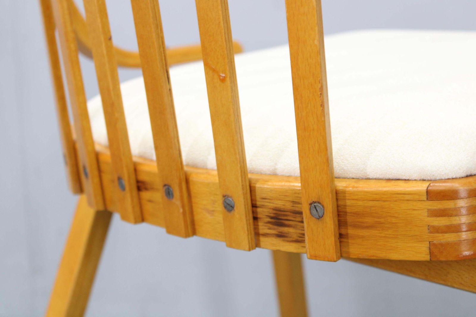 1000.0 Set Of Four Restored Mid Century Dining Chairs By Jitona photo