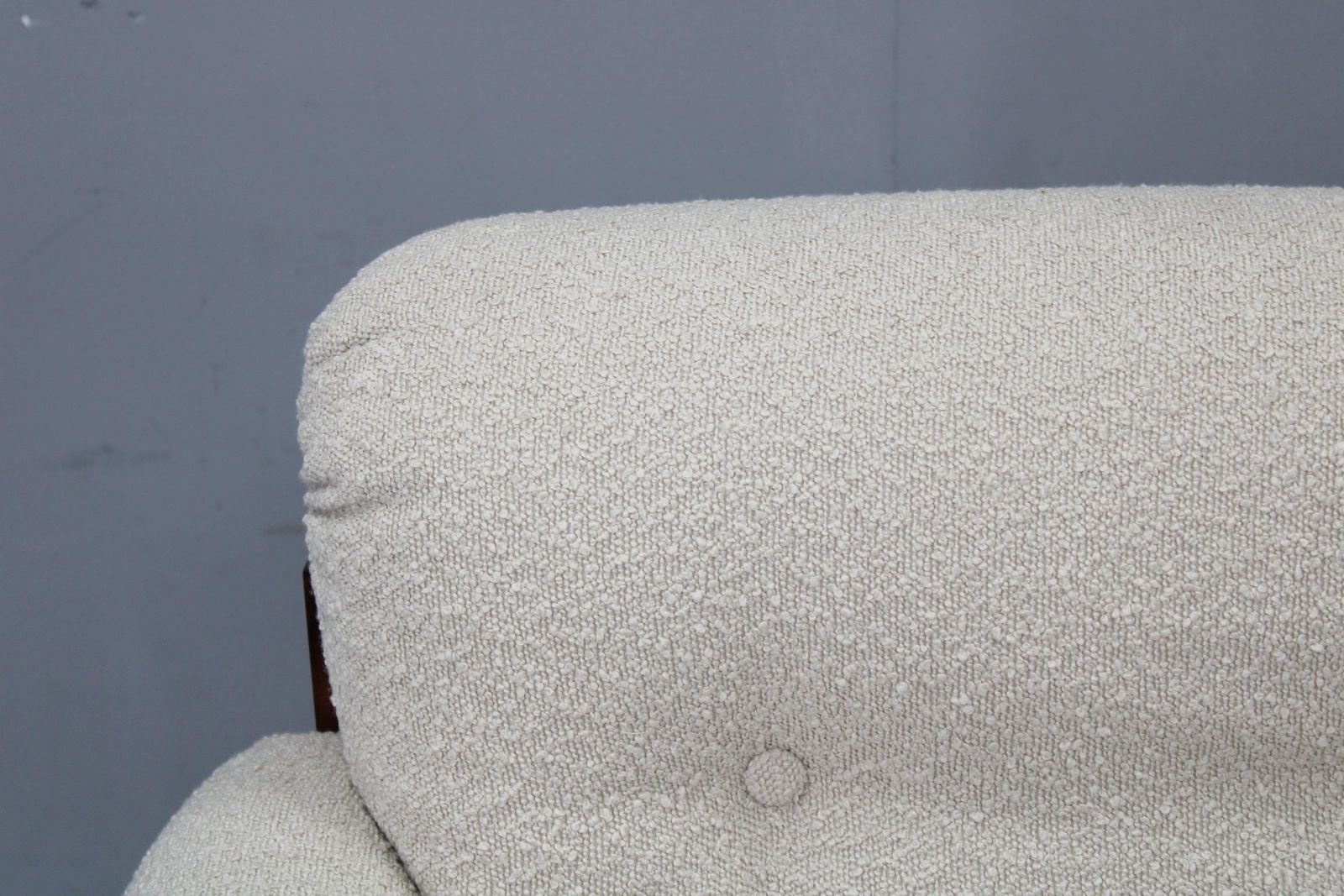 photo furniture Mid Century Restored Bouclé Armchair, Czechoslovakia 1970s