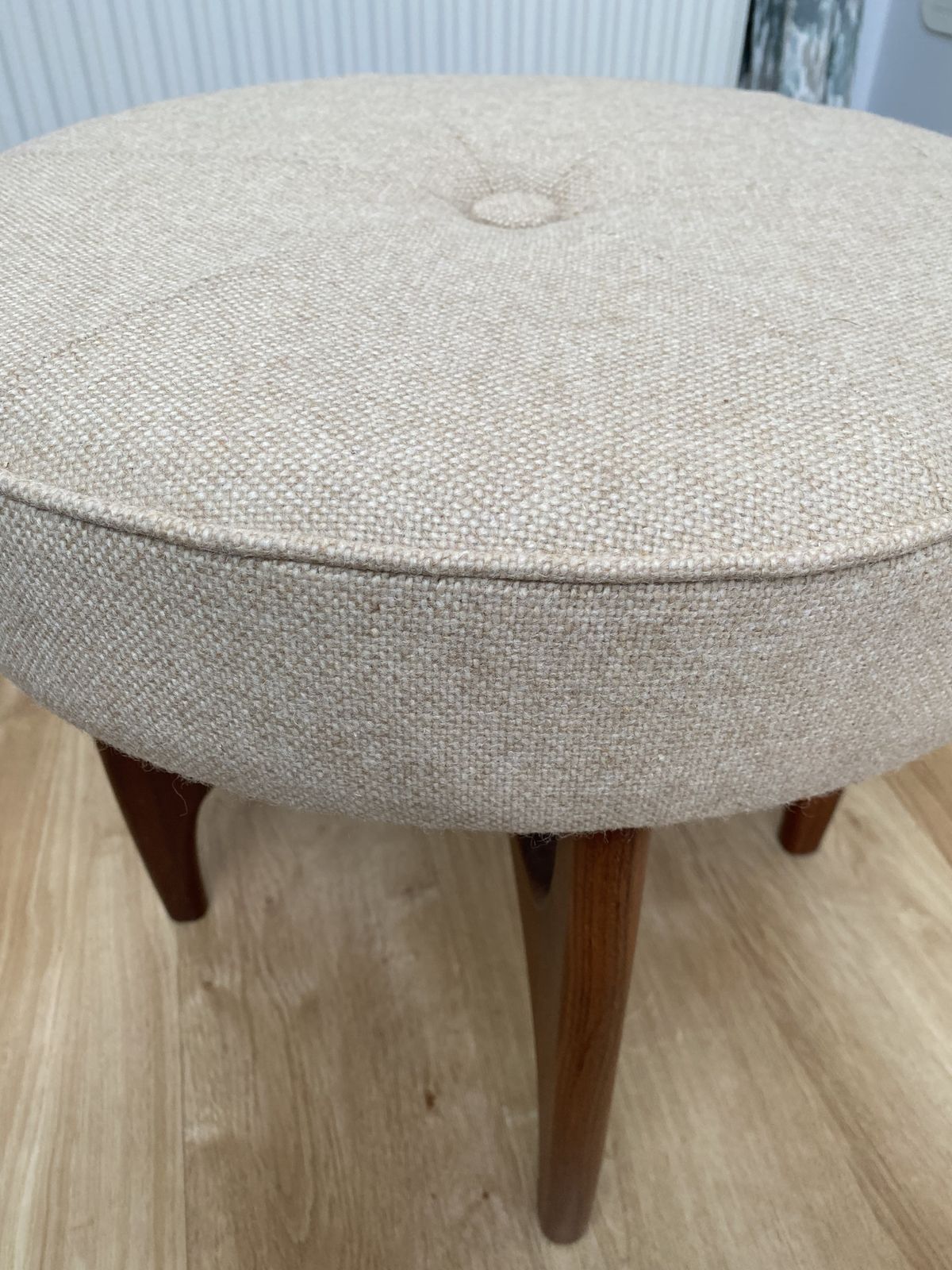 Astro G Plan Mid Century Danish Teak Footstool By Kofod Larsen, 1960s photo vinterior