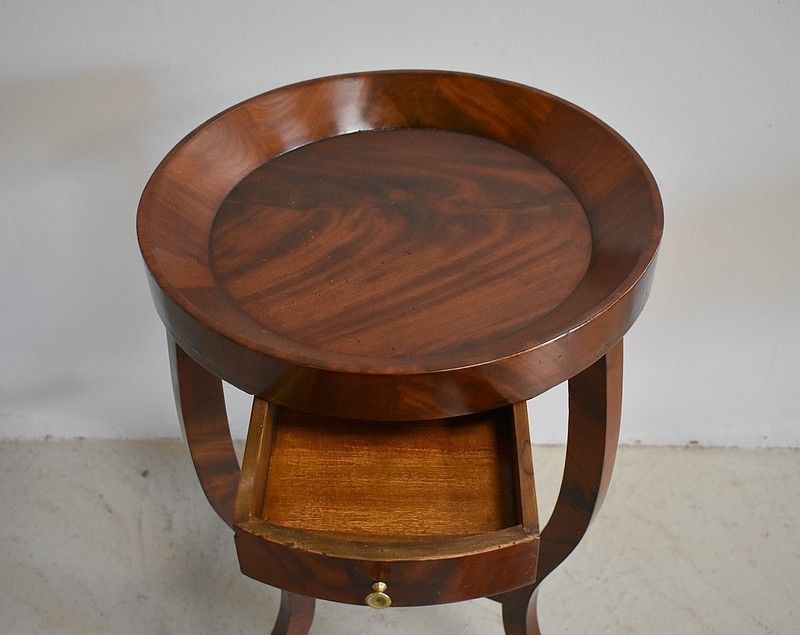 Restoration Pedestal Mahogany Middle 19th photo for sale