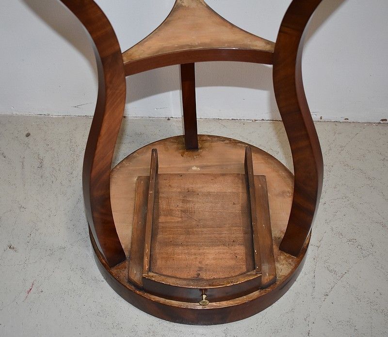 photo furniture Restoration Pedestal Mahogany Middle 19th