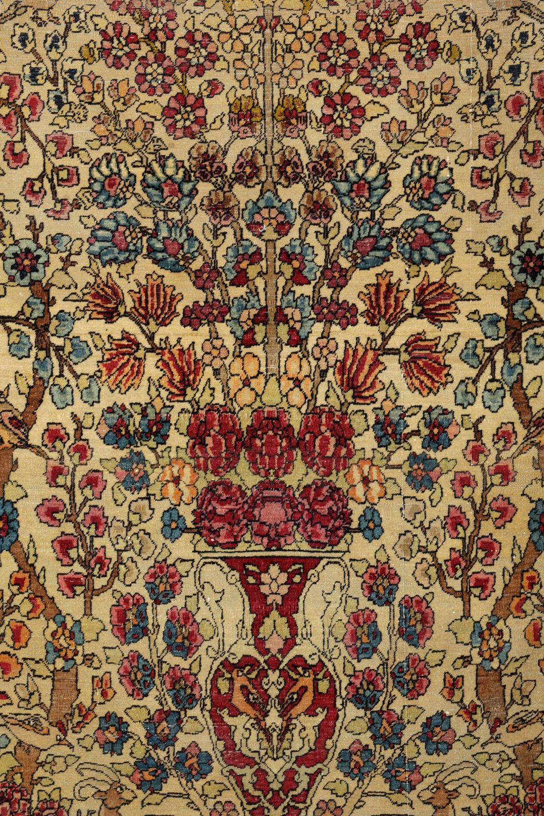 Antique Floral Wool Area Rug Handmade Exclusive Living Room Carpet  125x197cm photo furniture