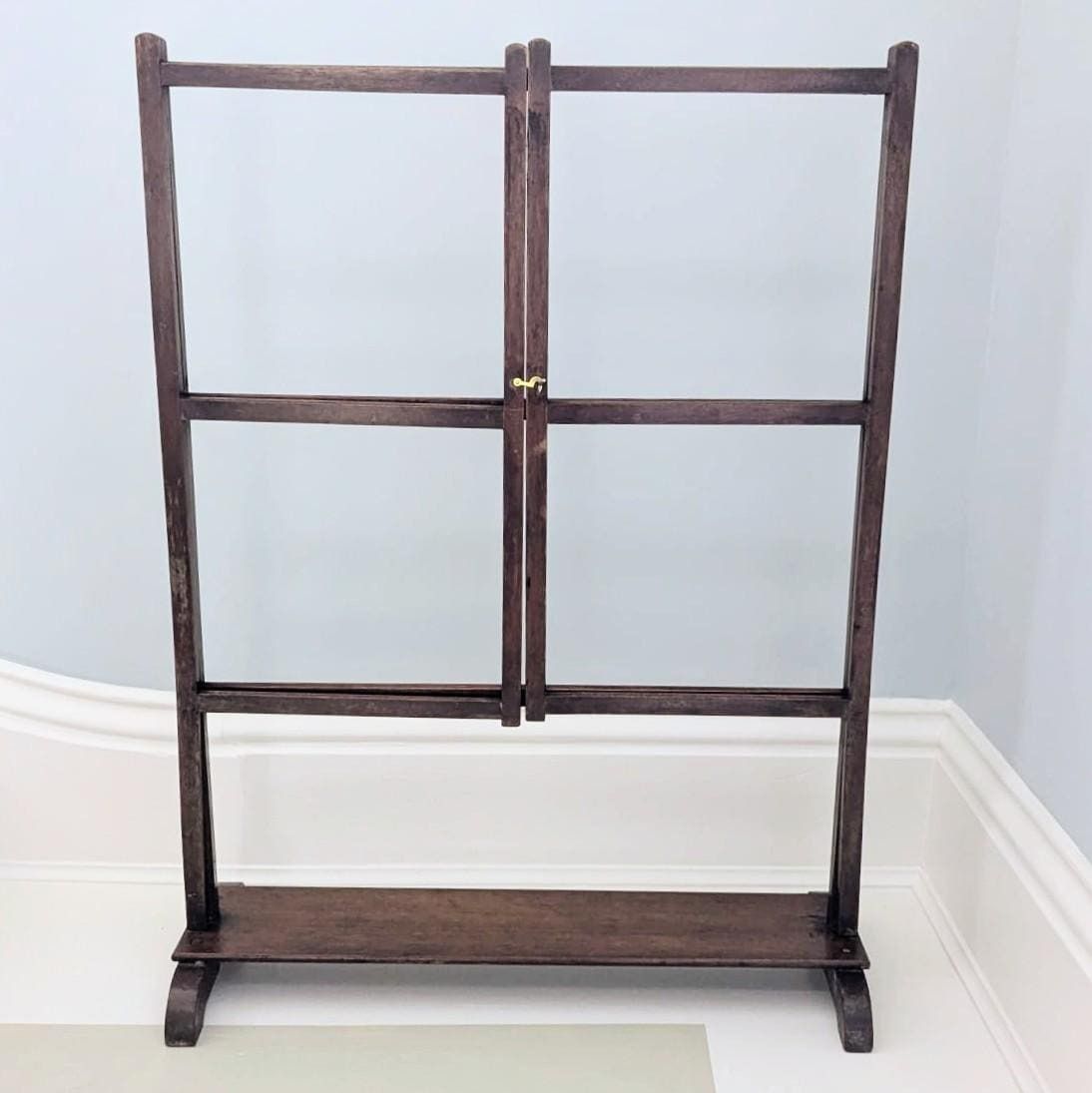 An Antique Mahogany Clothes Horse Or Towel Rail Or Washing Airer C1900 photo 94.0