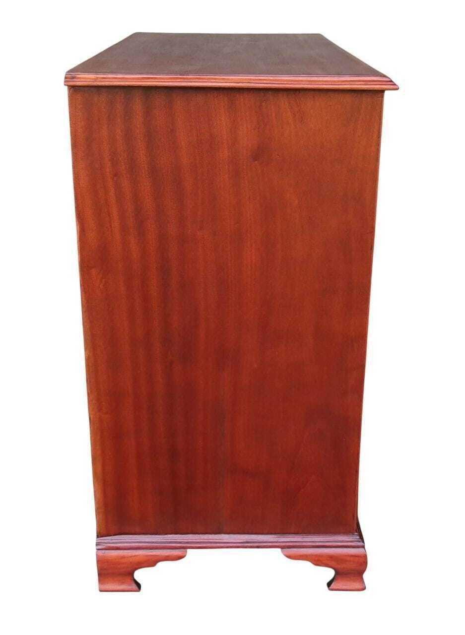 photo furniture C1750 Chest Of Drawers, Georgian Mahogany 2/3 Dresser Chest, Antique Bedroom Furniture