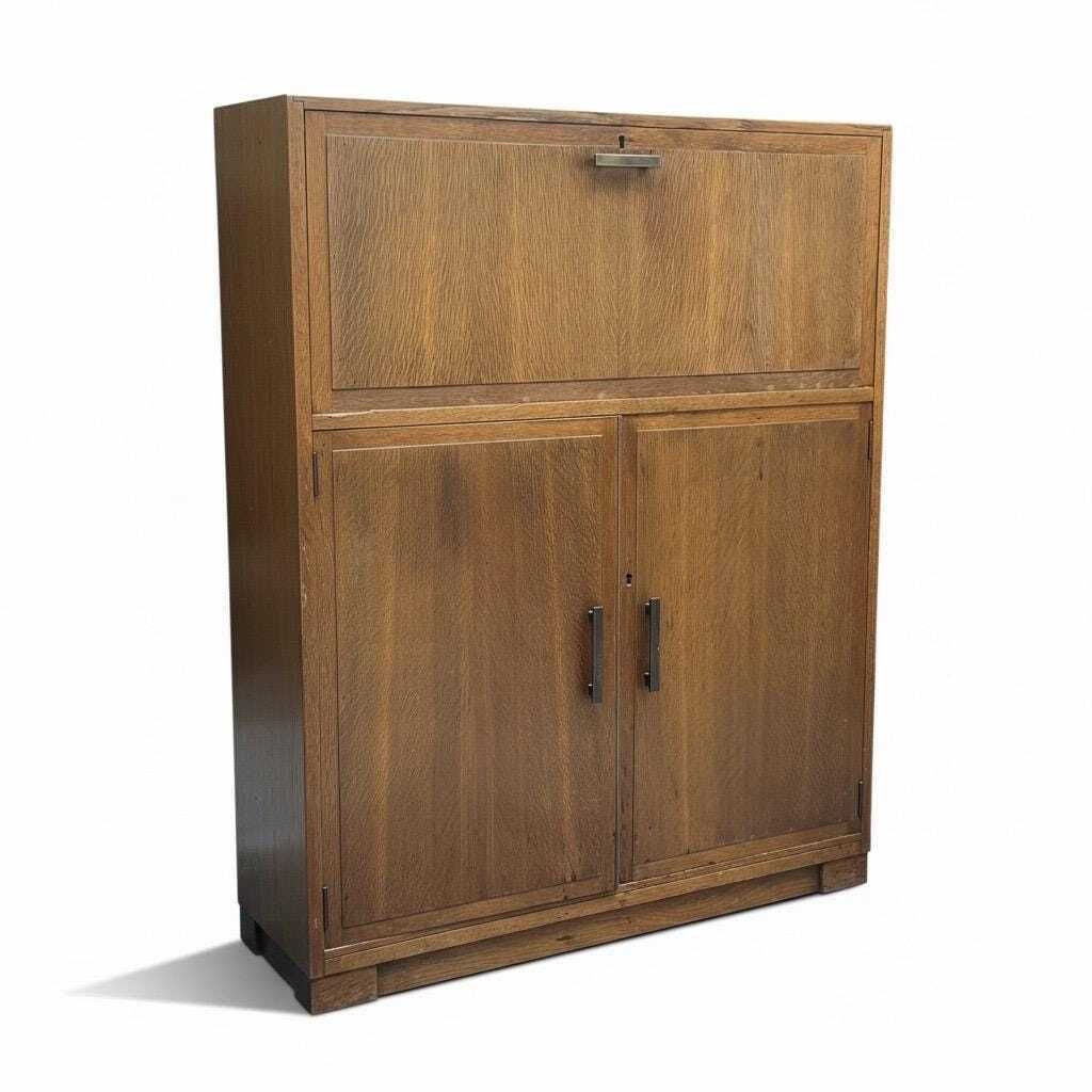 1950s Minty Of Oxford Bureau & Bookcase Rare Combination photo 825.0