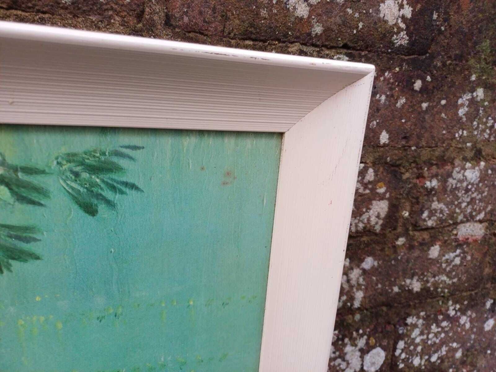 photo for sale Authentic Retro Vernon Ward Swan Print Mid Century Vintage Framed British Art