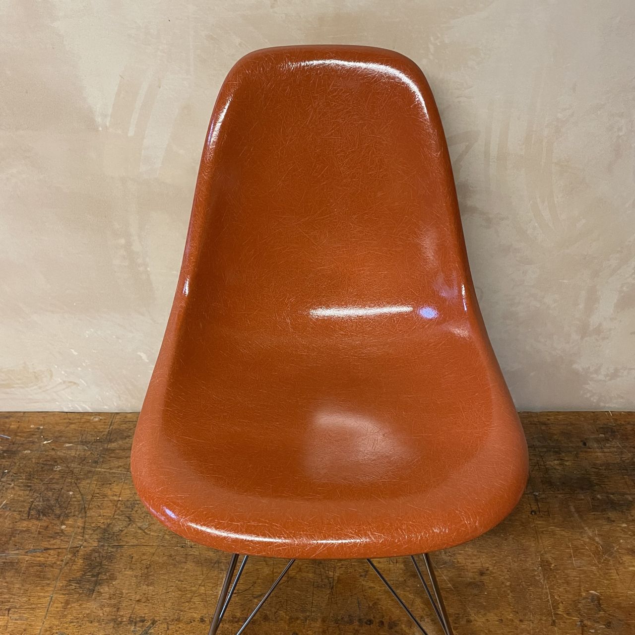 Eames Herman Miller Dsr Eiffel Base Side Chair In Terracotta photo Furniture