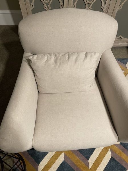 A Pair Of Soho Home Claudia Armchairs photo for sale