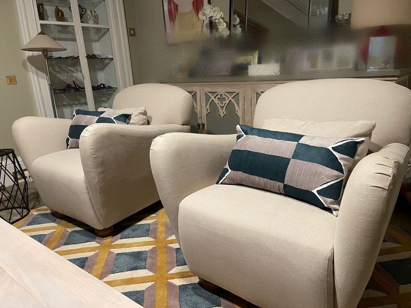 A Pair Of Soho Home Claudia Armchairs photo buy