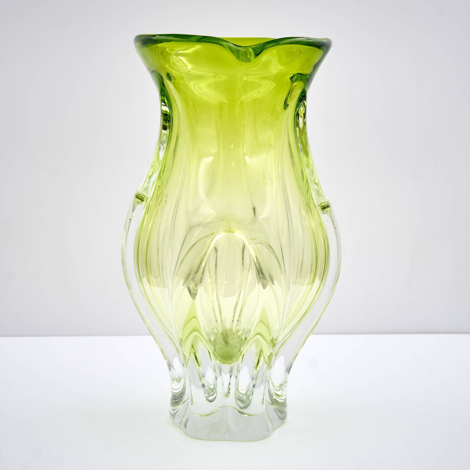 Vintage Art Glass Vase By Josef Hospodka, Czechoslovakia 1960s photo Home Decor