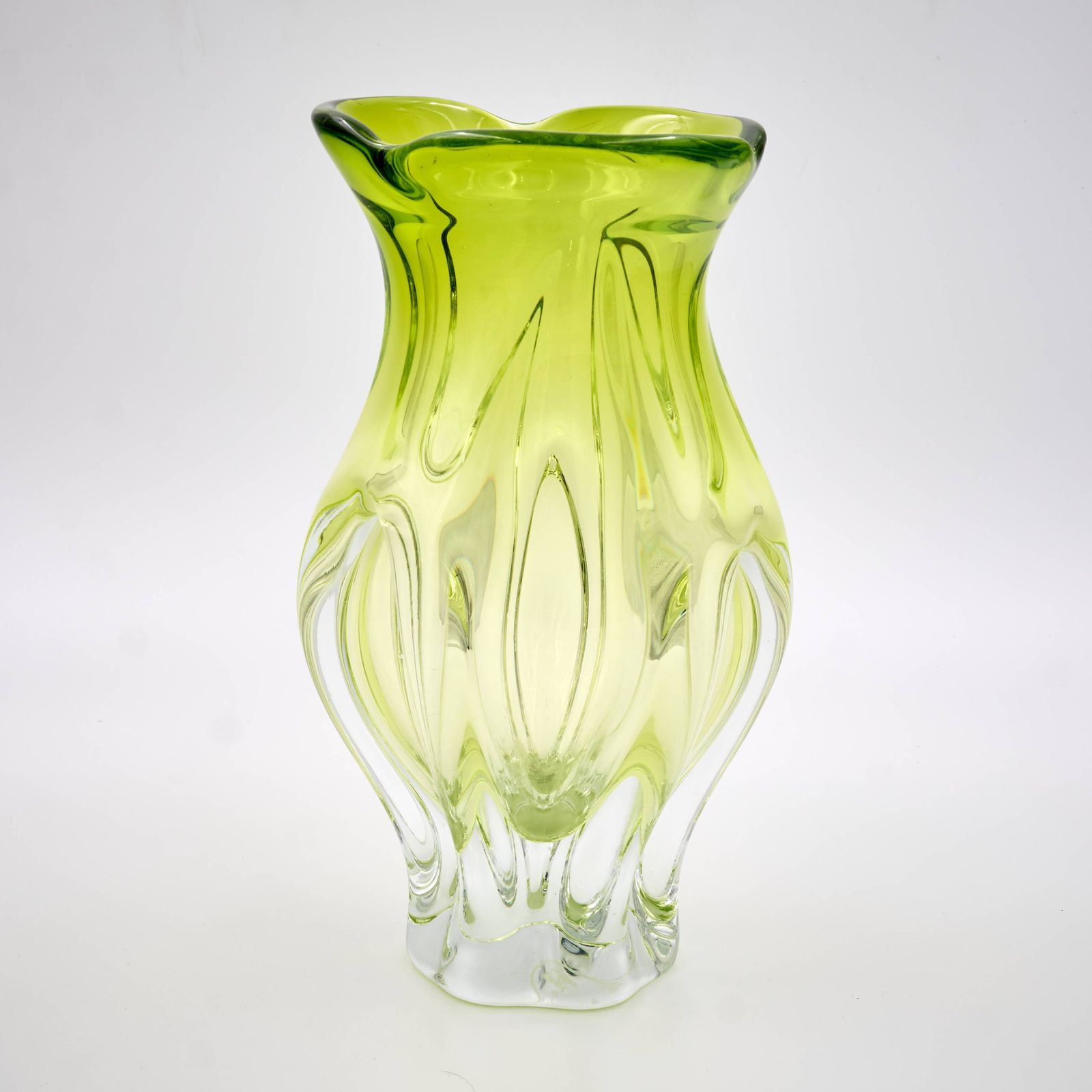Vintage Art Glass Vase By Josef Hospodka, Czechoslovakia 1960s photo vintage
