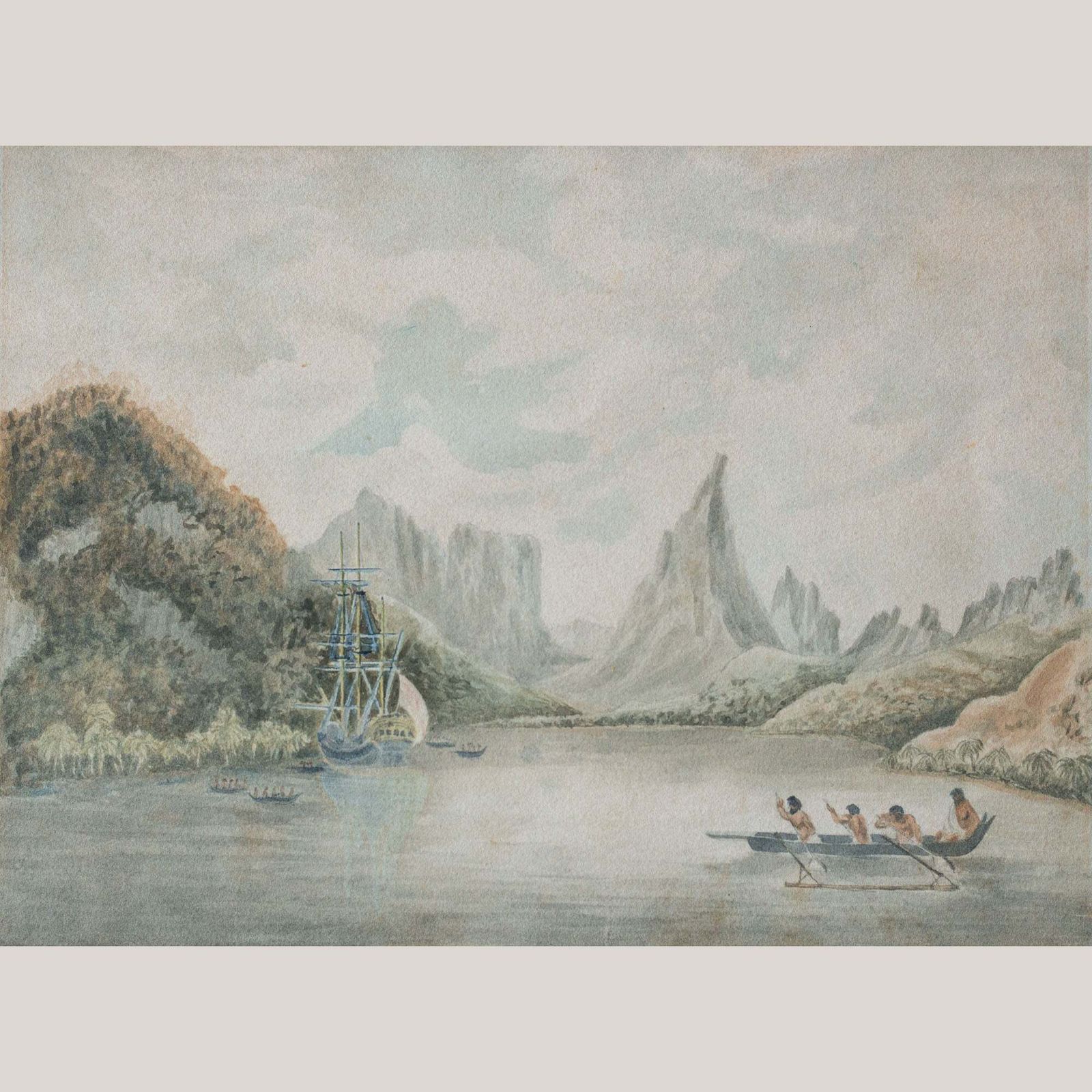 Taloo Harbour Tahiti Missionaries – Naar Michael Angelo Rooker