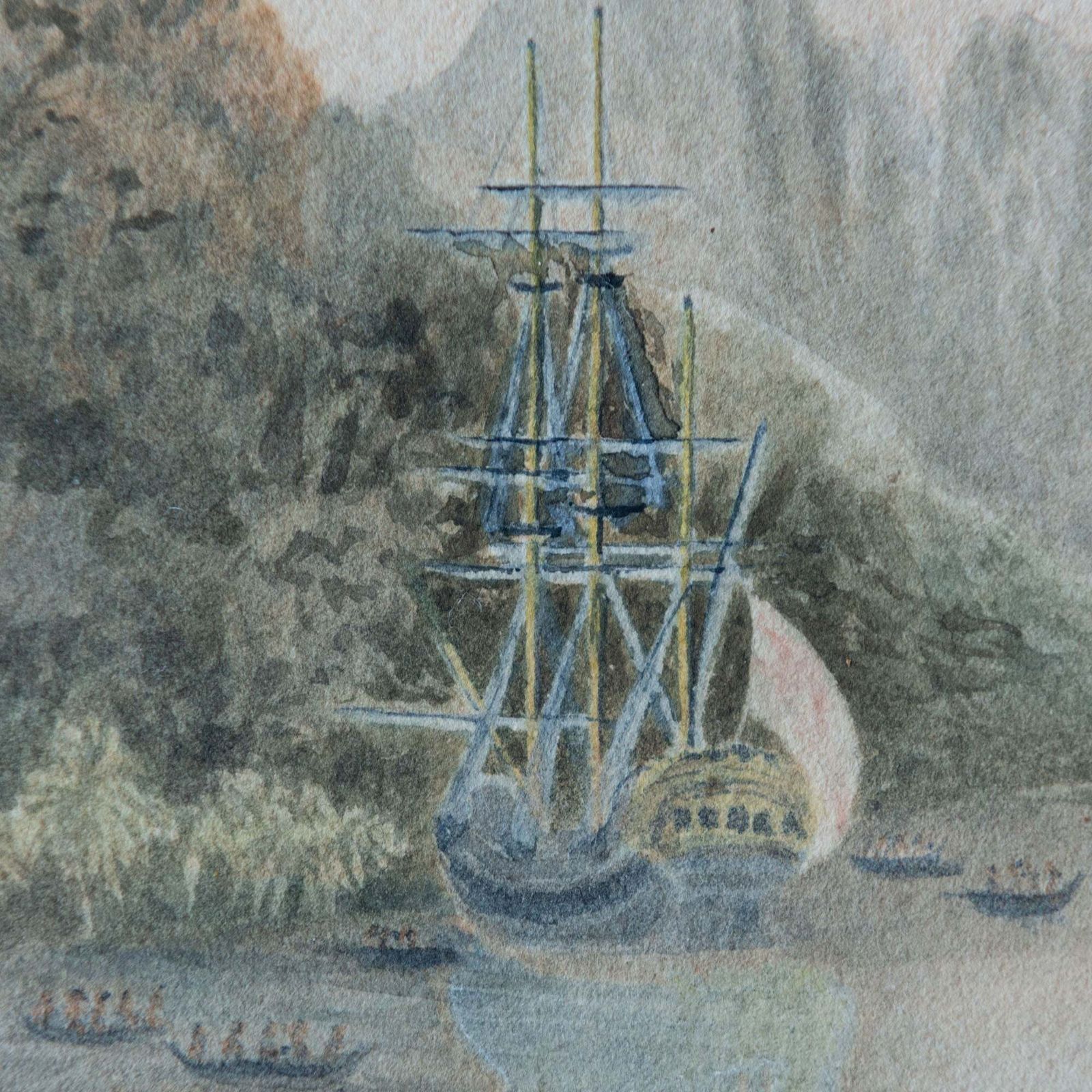 Taloo Harbour Tahiti Missionaries – Naar Michael Angelo Rooker photo Kunst
