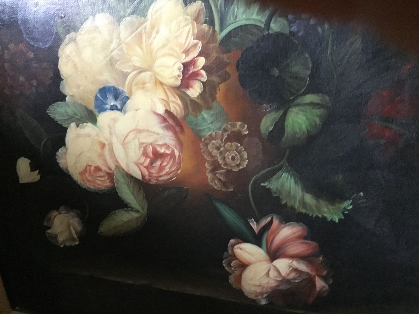 Dutch Oil On Canvas Still Life Flowers photo Art