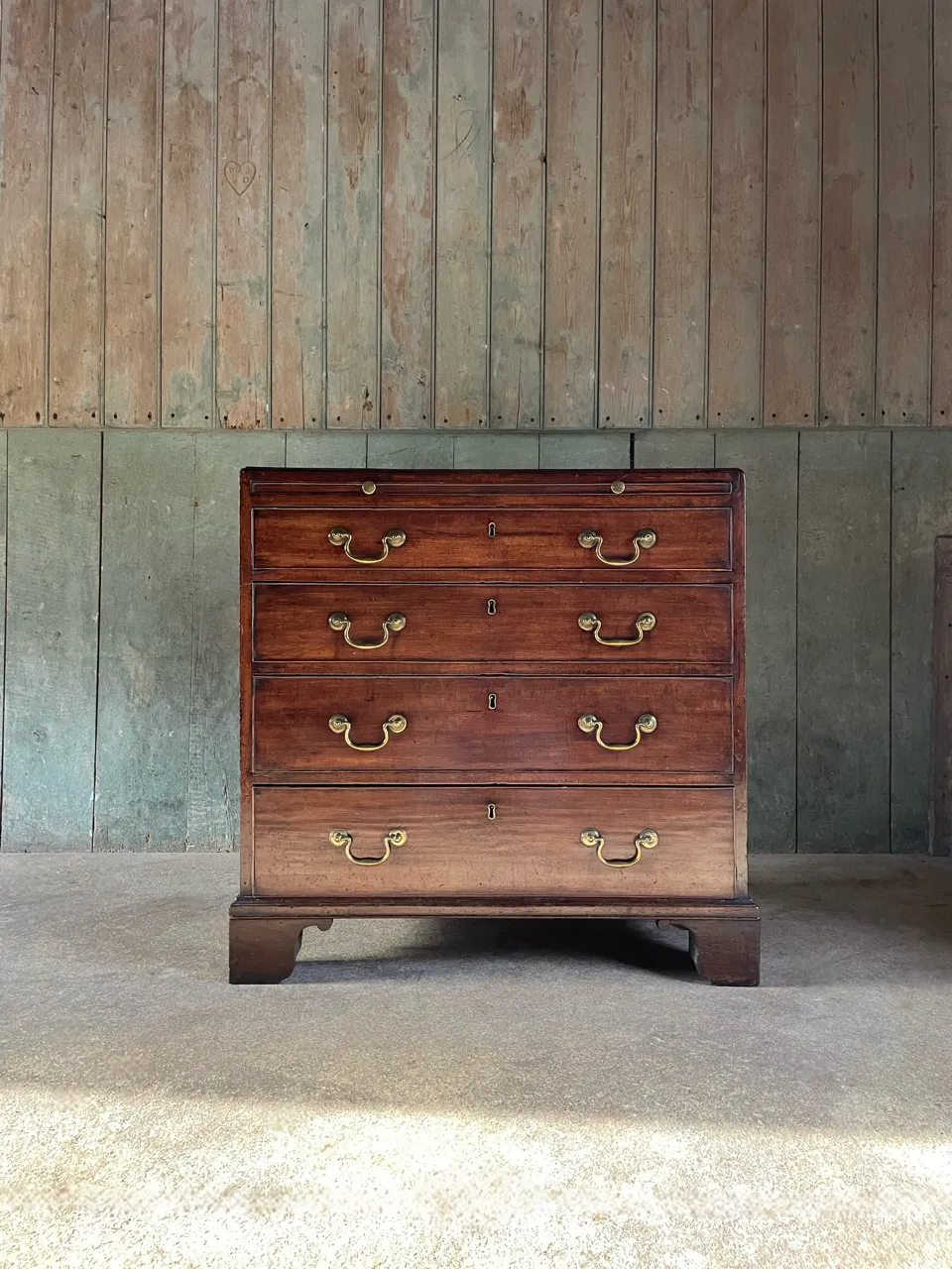 George III Caddy Top Bachelor’s Chest Of Drawers